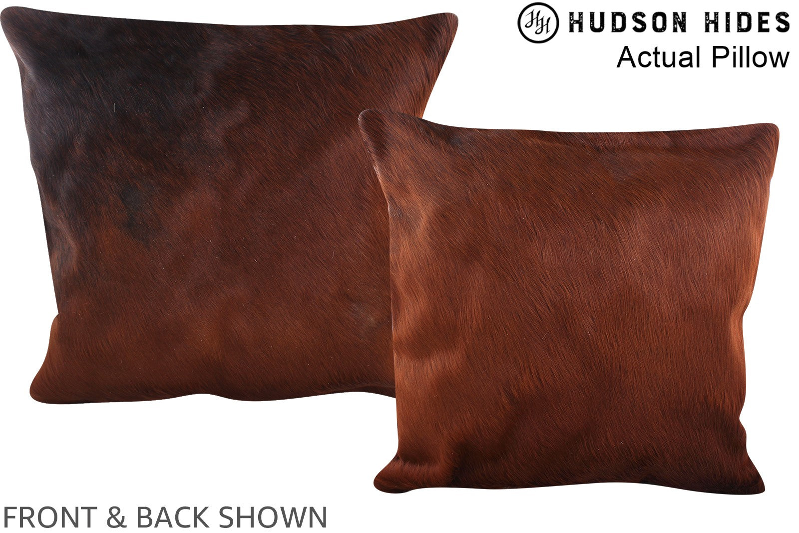 Chocolate Cowhide Pillow #A14210