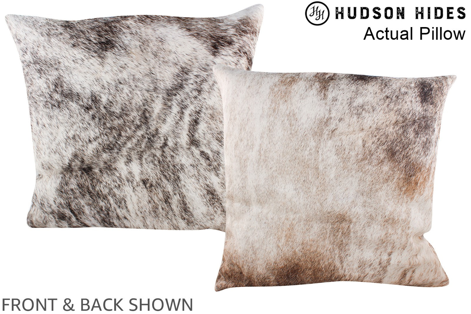 Grey Cowhide Pillow #A14239