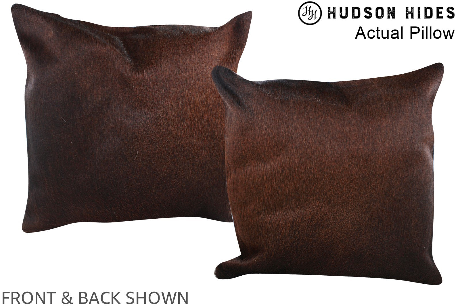 Chocolate Cowhide Pillow #A14273