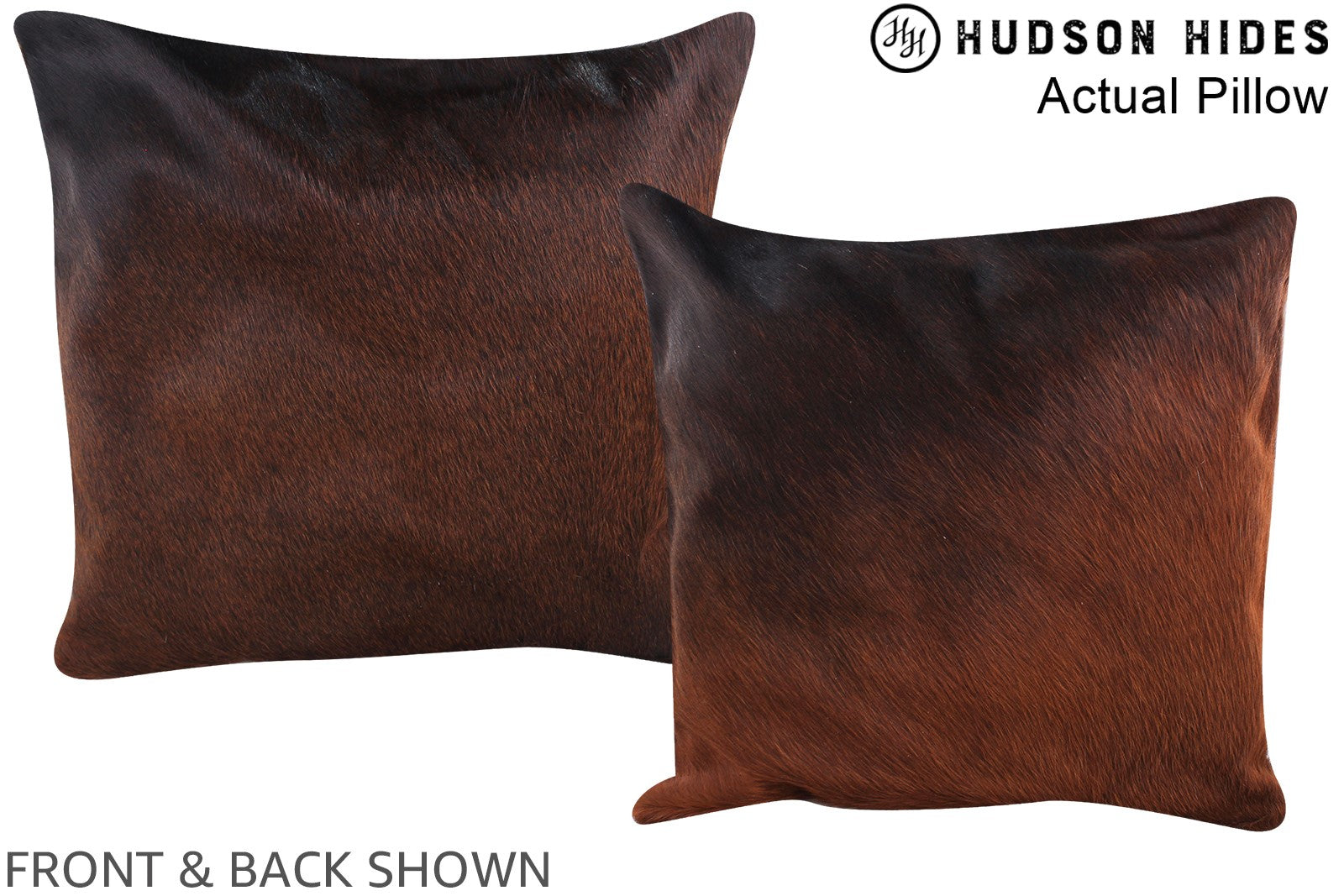 Chocolate Cowhide Pillow #A14274