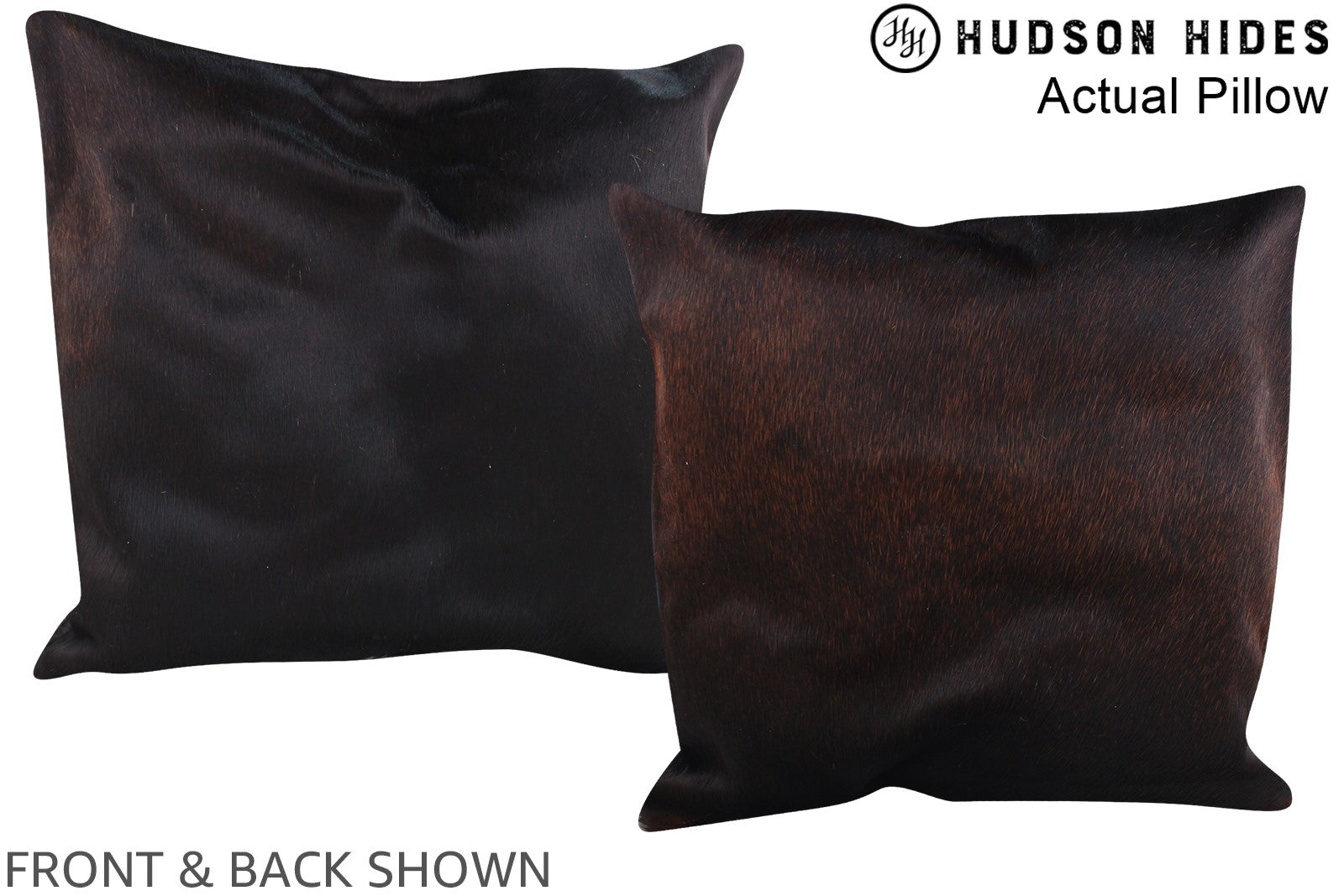 Chocolate Cowhide Pillow #A14275