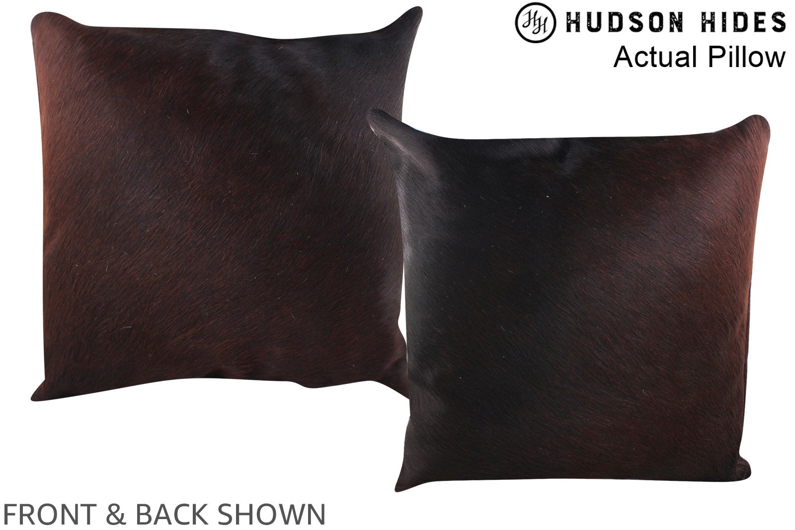 Chocolate Cowhide Pillow #A14340