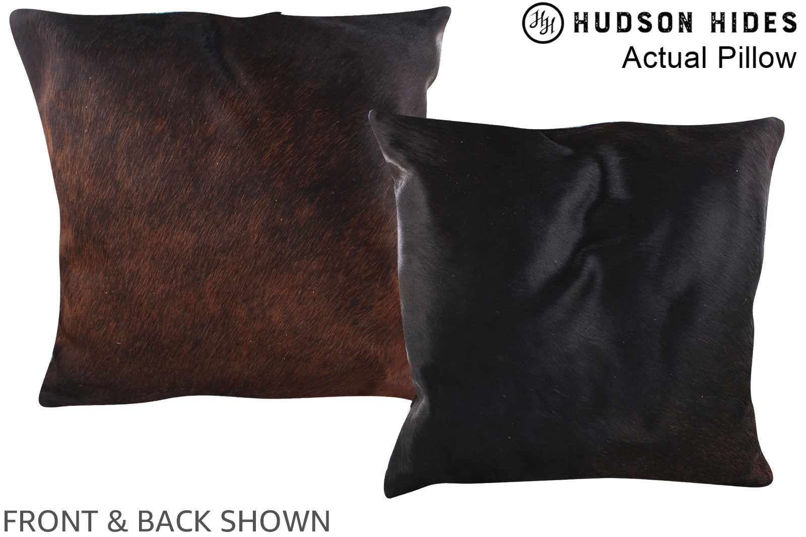 Chocolate Cowhide Pillow #A14344