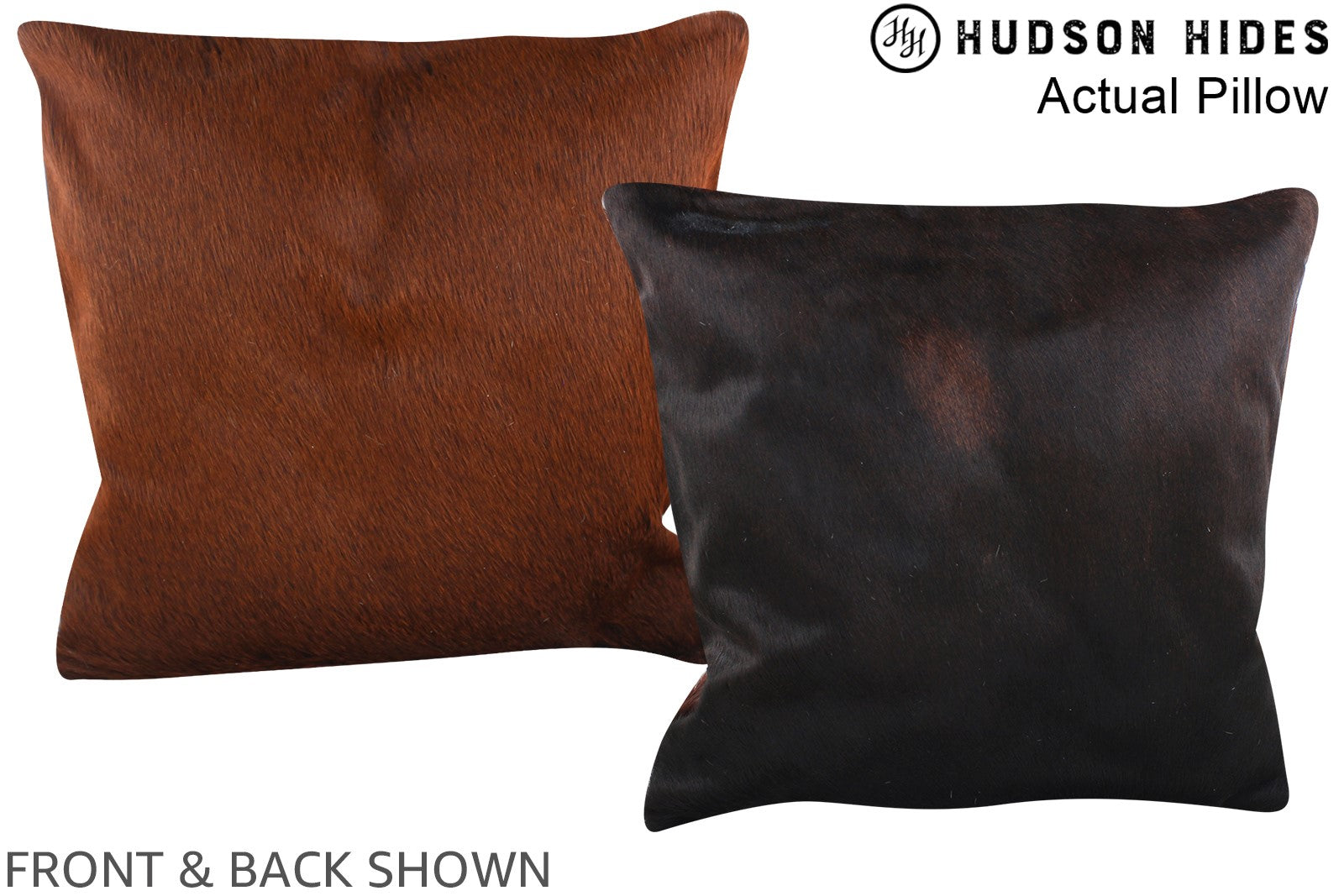 Chocolate Cowhide Pillow #A14355