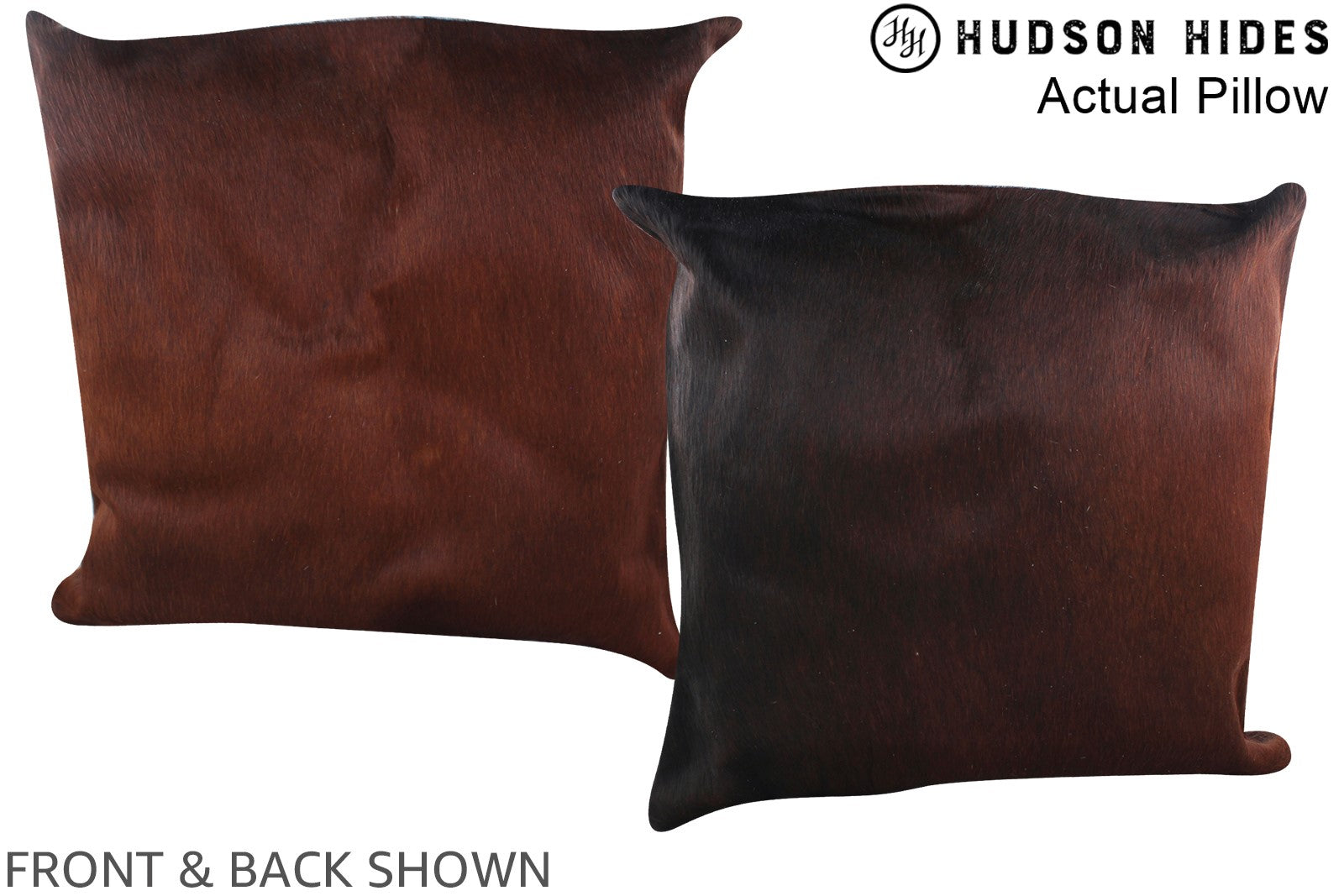 Chocolate Cowhide Pillow #A14357