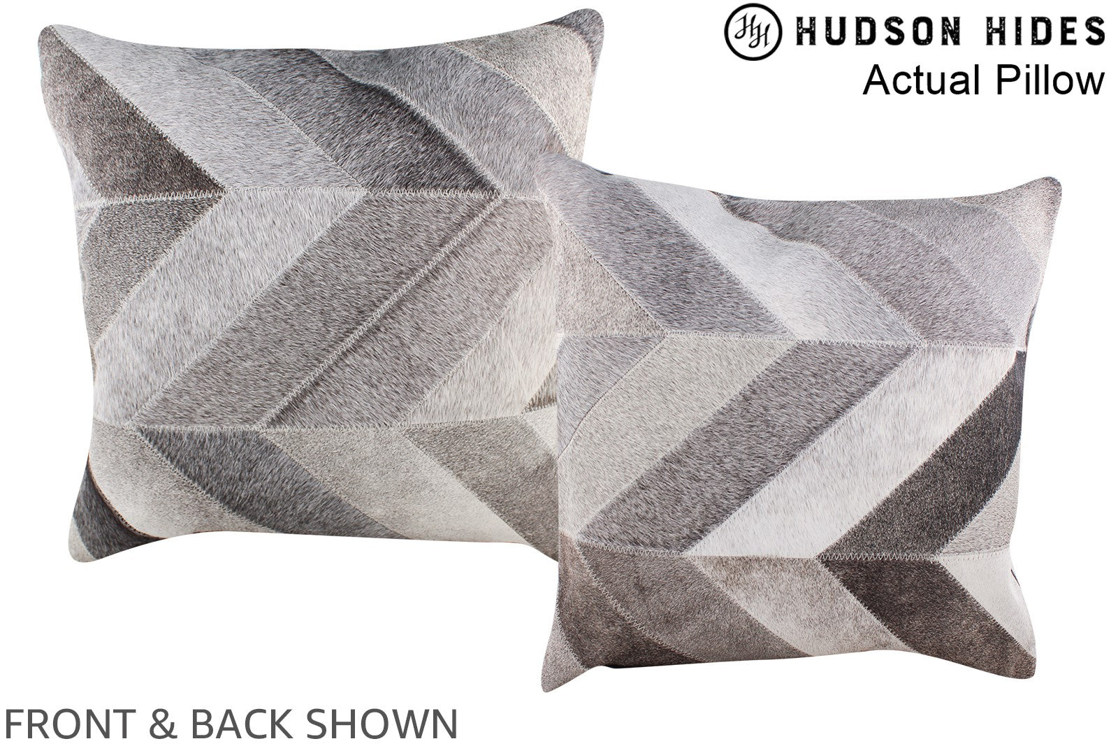 Patchwork Cowhide Pillow #A14378