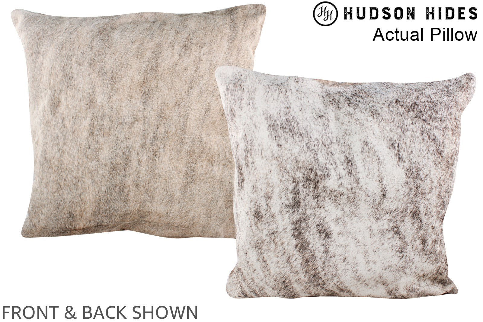 Grey Cowhide Pillow #A14388