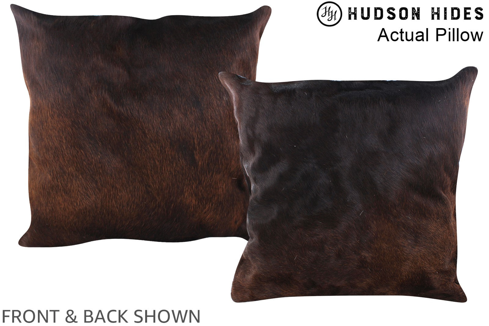 Chocolate Cowhide Pillow #A14444