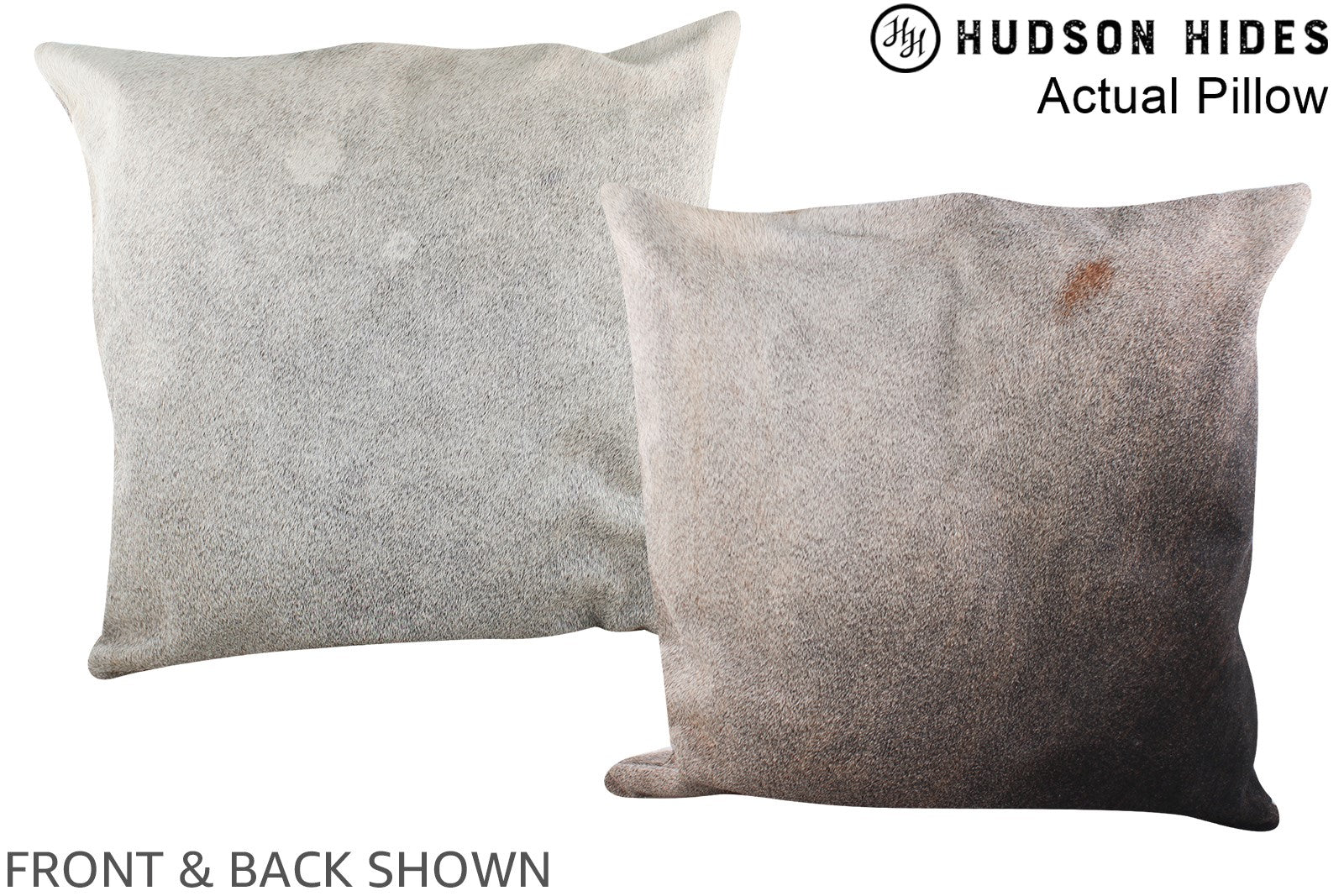 Grey Cowhide Pillow #A14549