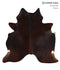 Chocolate X-Large Brazilian Cowhide Rug 6'9