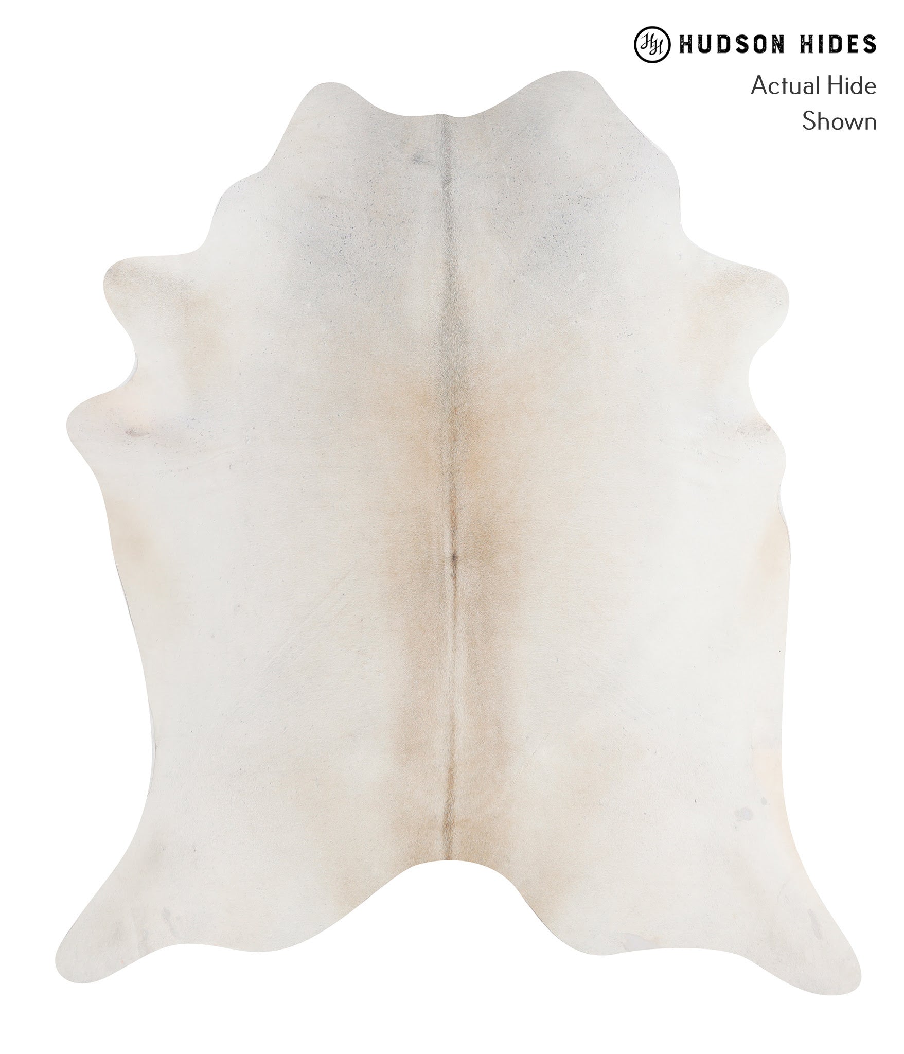 Ivory with Beige Cowhide Rug #A12021