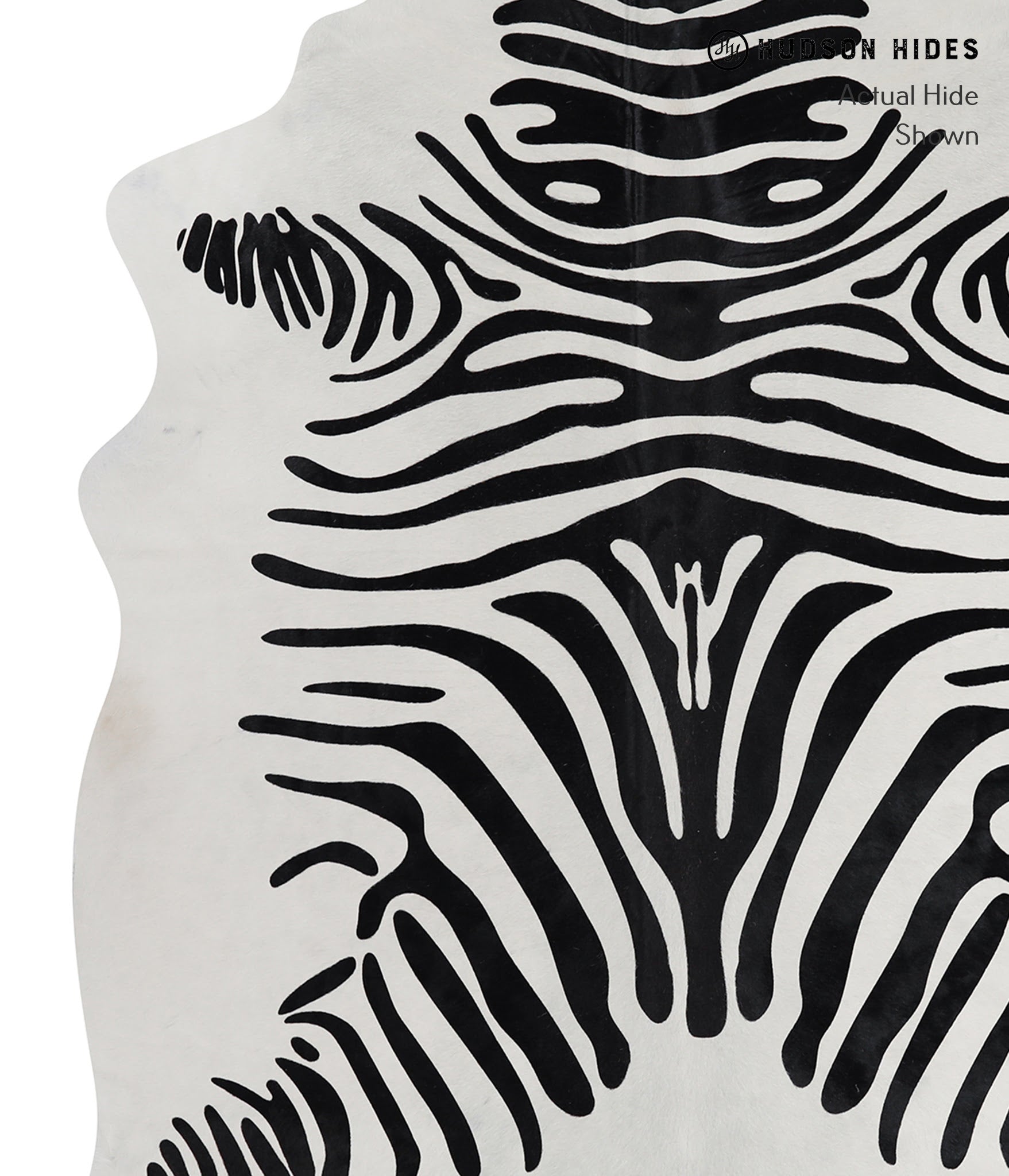 Zebra Cowhide Rug #A12848