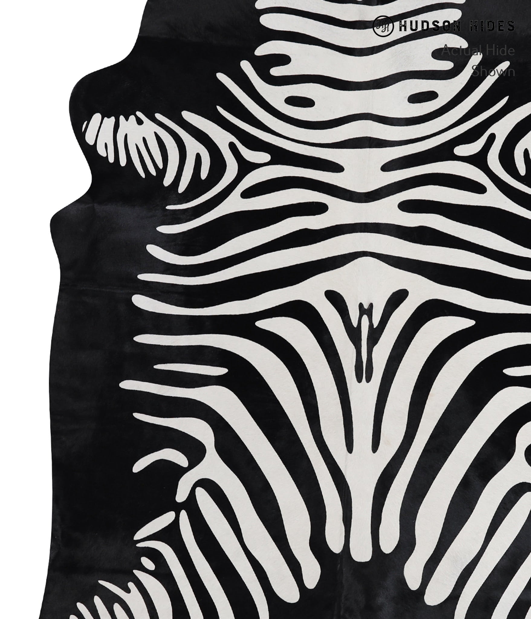 Zebra Cowhide Rug #A12855