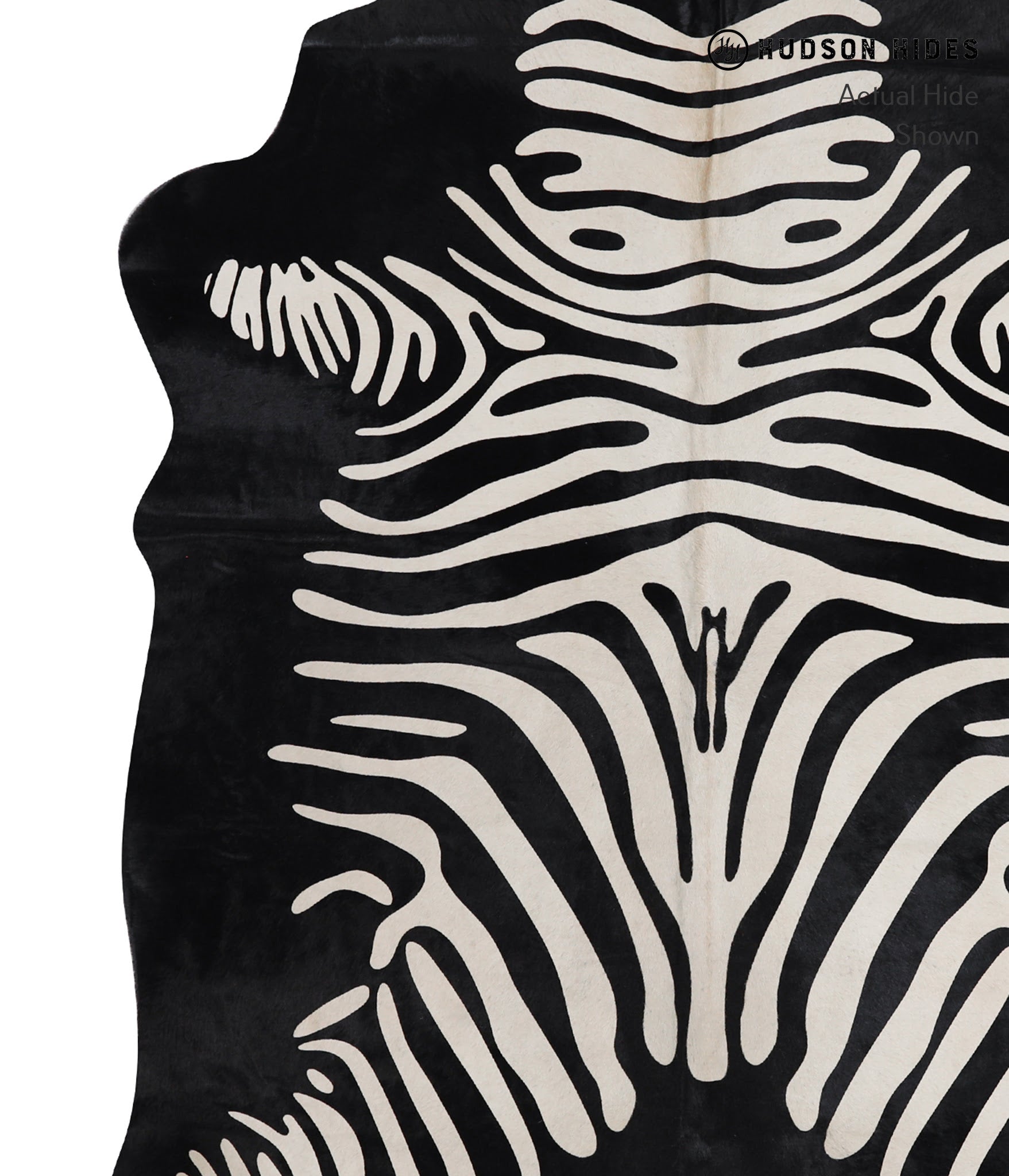 Zebra Cowhide Rug #A12858