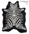 Zebra Large Brazilian Cowhide Rug 6'10