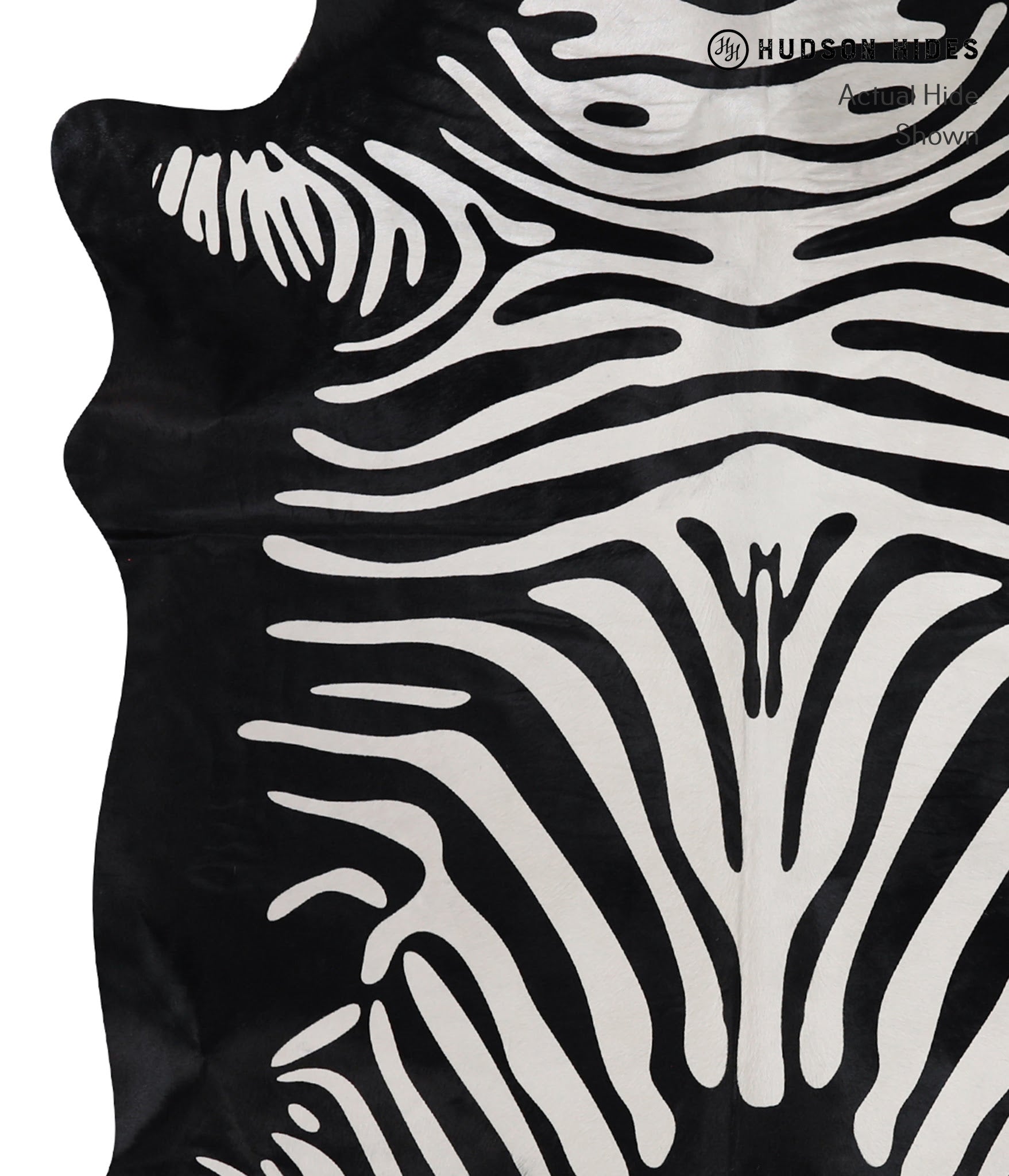 Zebra Cowhide Rug #A12859