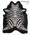 Zebra Large Brazilian Cowhide Rug 7'0