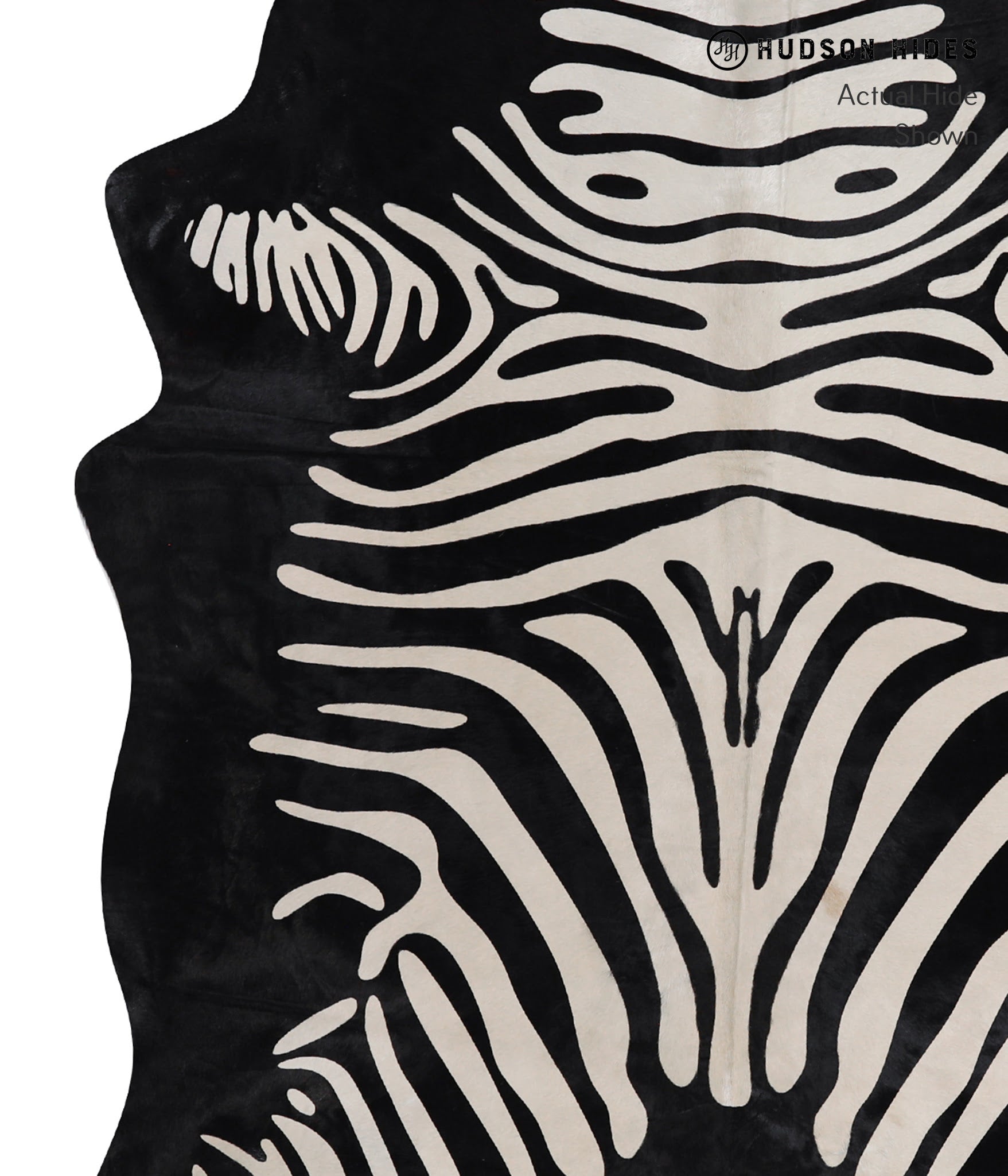 Zebra Cowhide Rug #A12861