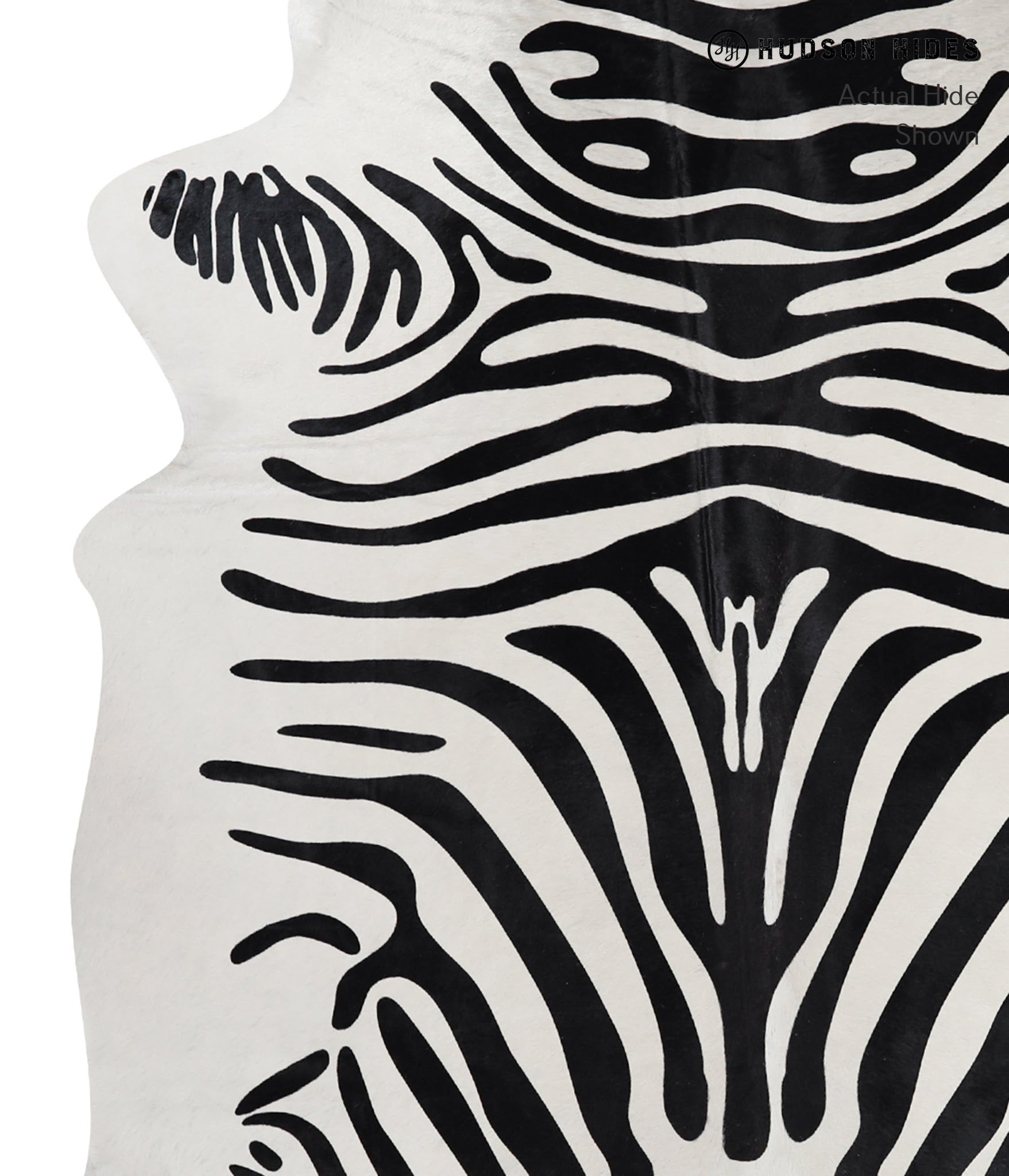 Zebra Cowhide Rug #A12875