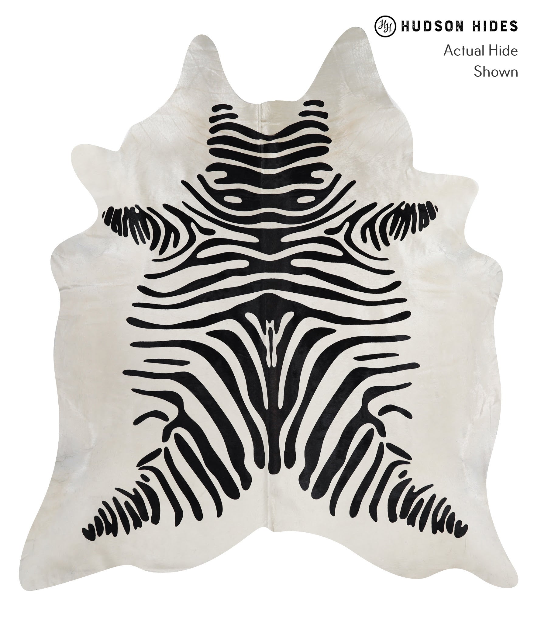 Zebra Cowhide Rug #A12885