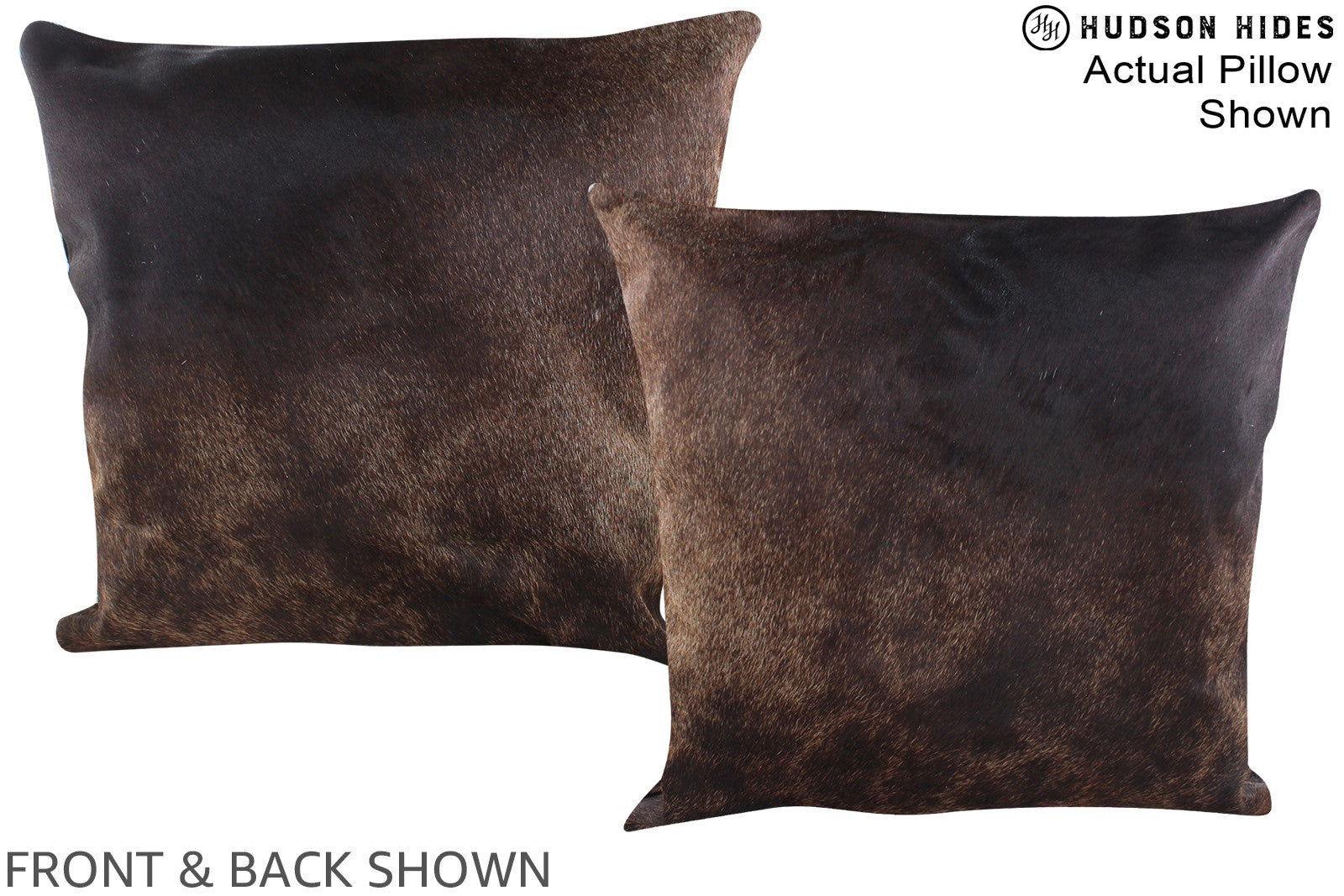 Chocolate Cowhide Pillow #A14568