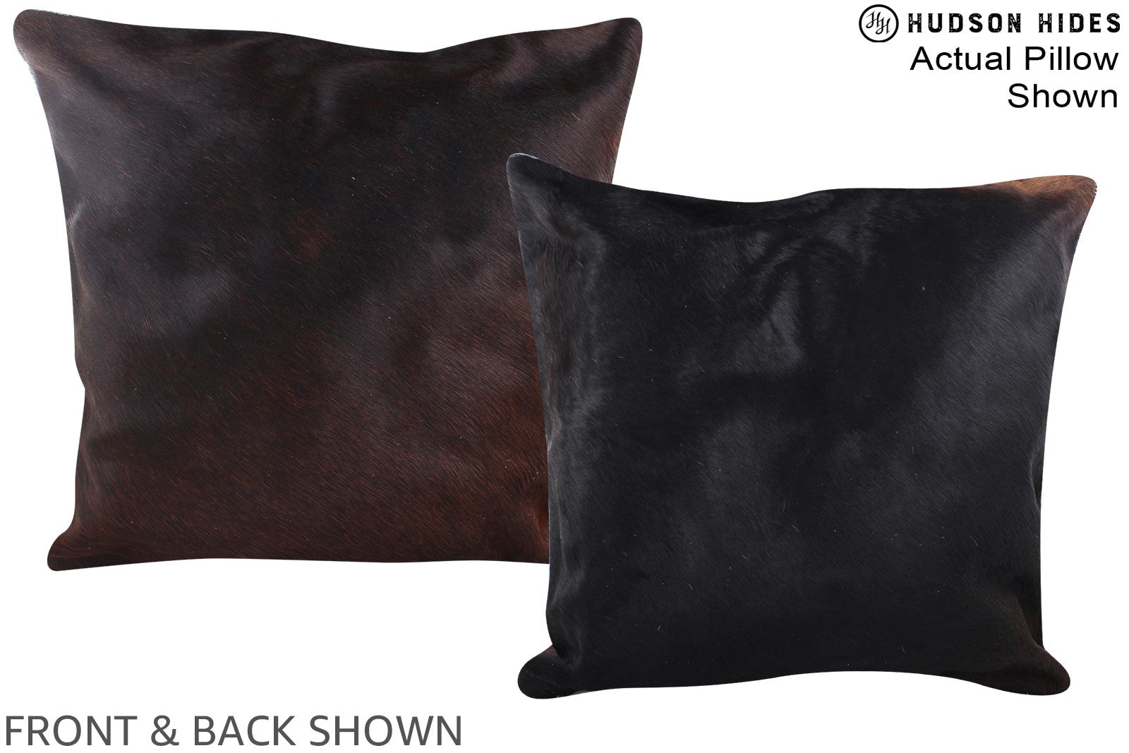 Chocolate Cowhide Pillow #A14614