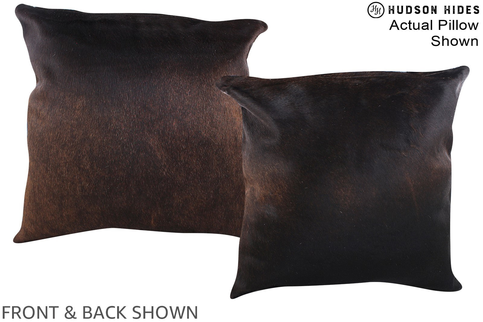 Chocolate Cowhide Pillow #A14648