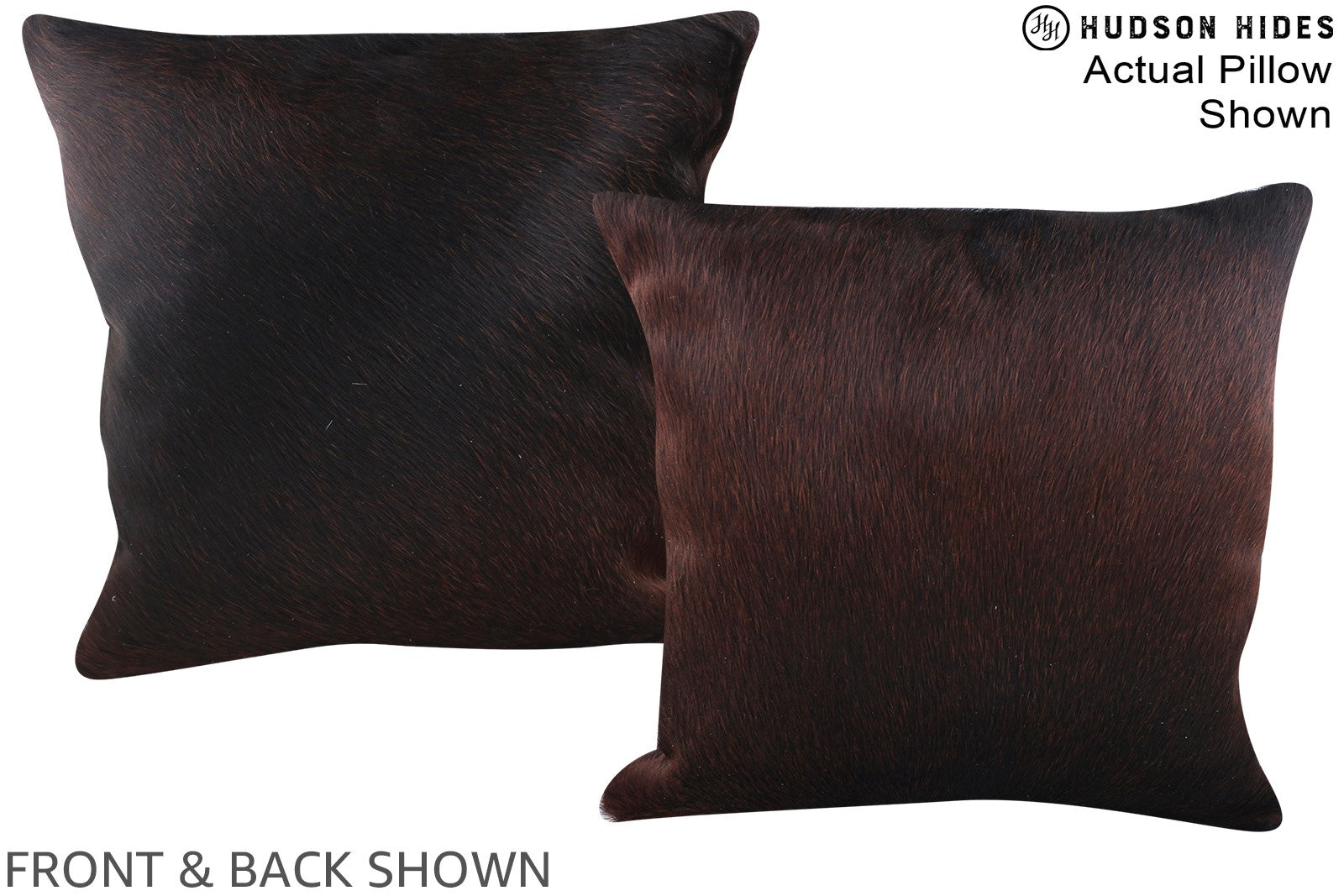 Chocolate Cowhide Pillow #A14652