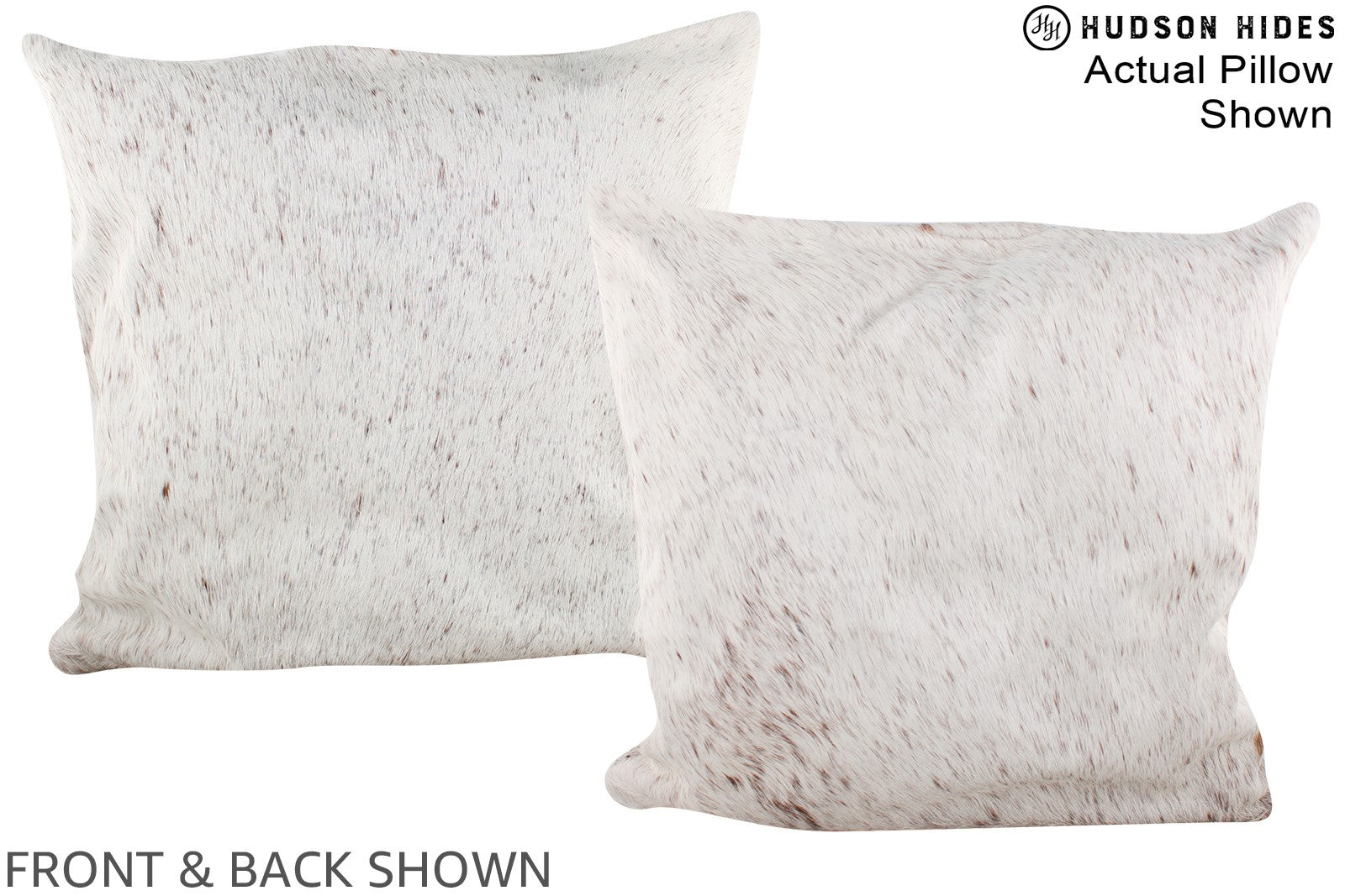 Salt and Pepper Brown Cowhide Pillow #A14709