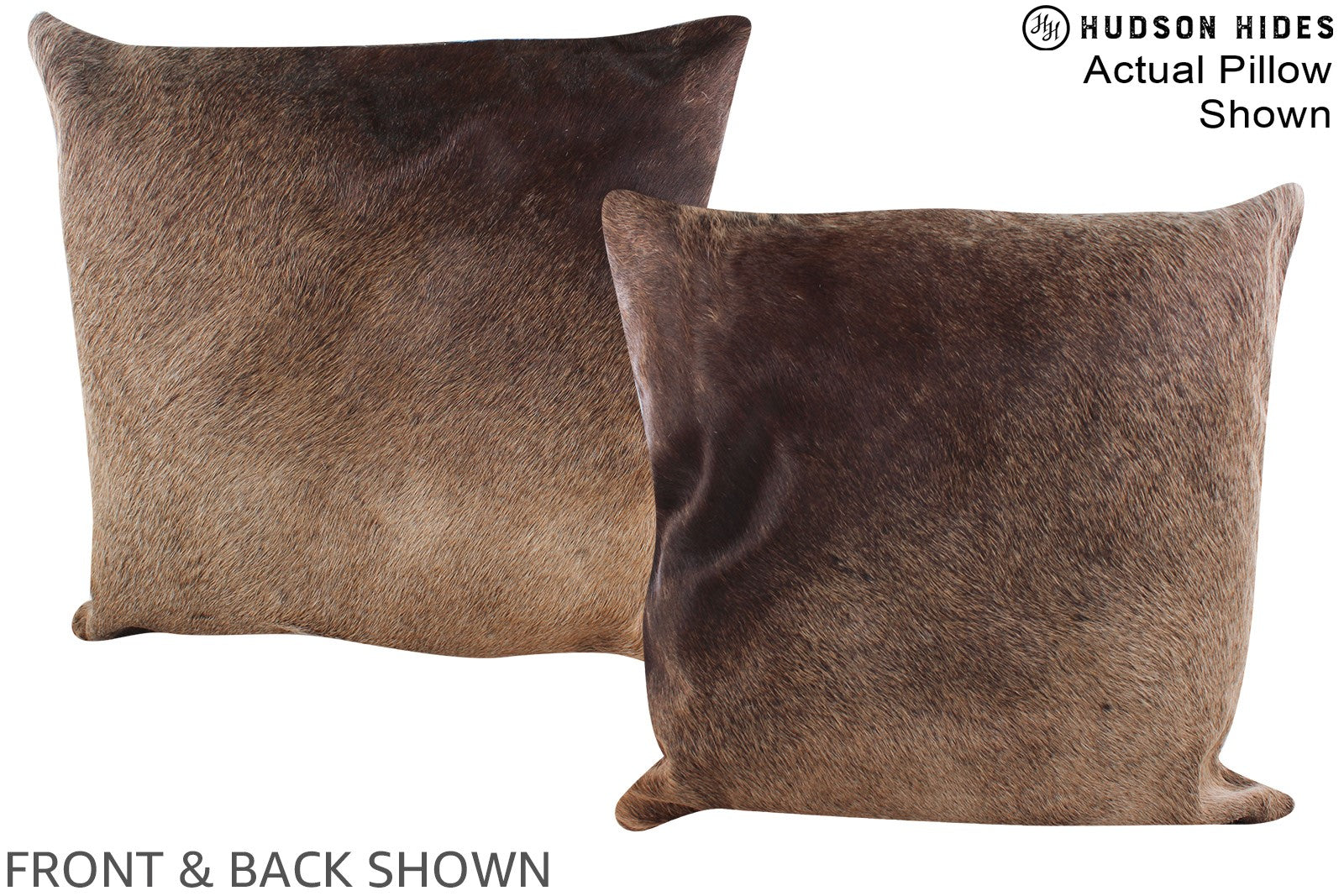 Chocolate Cowhide Pillow #A14770