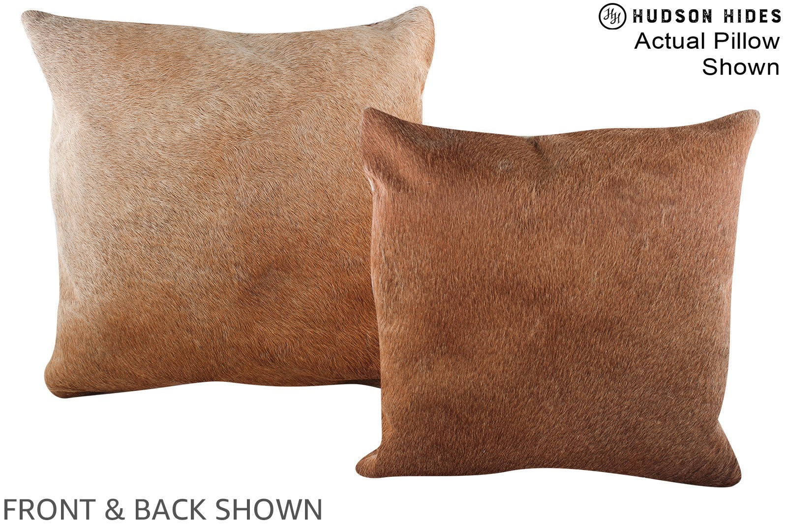 Caramel Cowhide Pillow #A14772