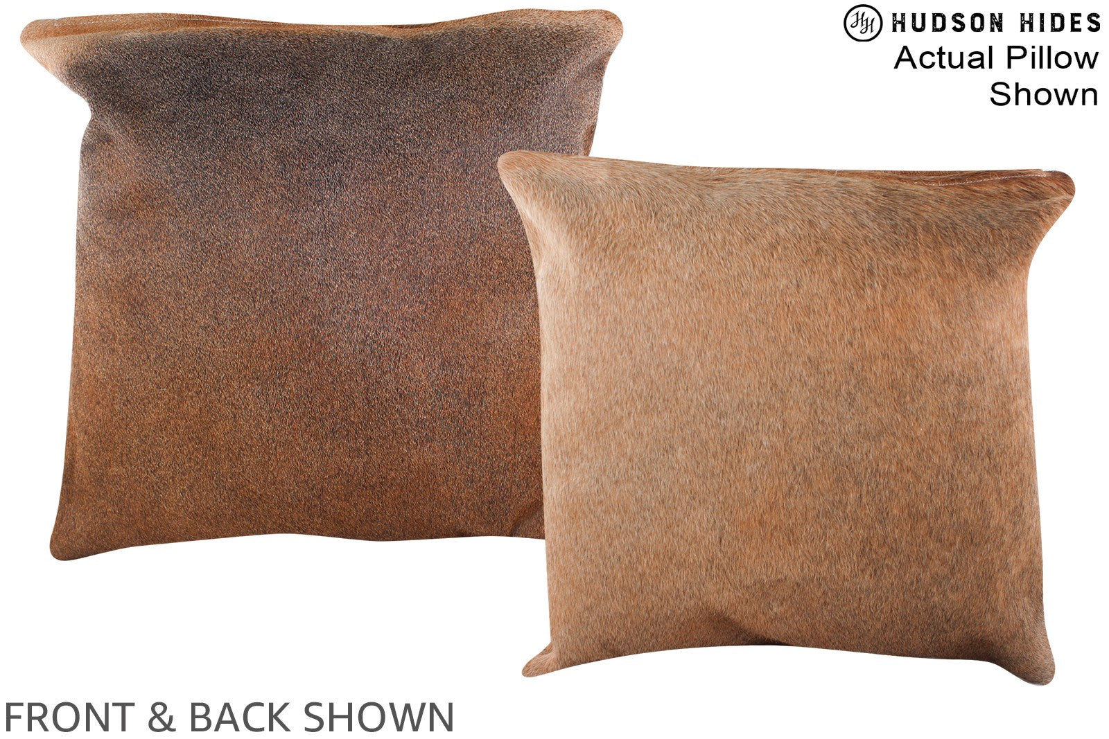 Caramel Cowhide Pillow #A14782