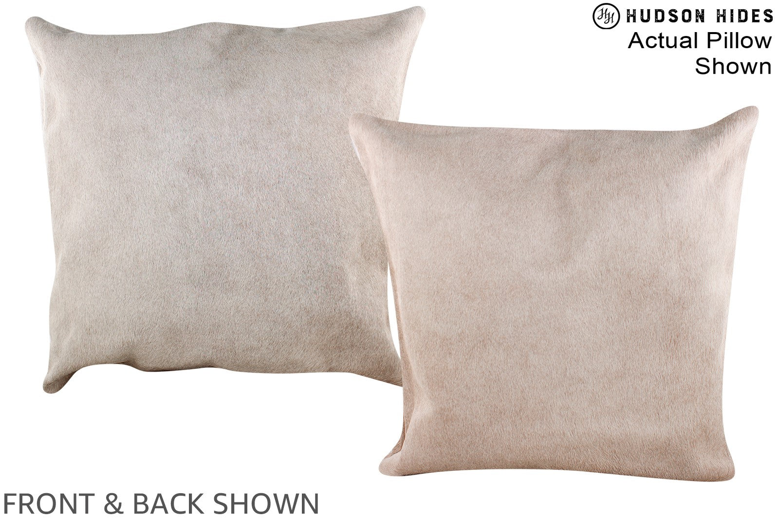 Champagne Cowhide Pillow #A14833