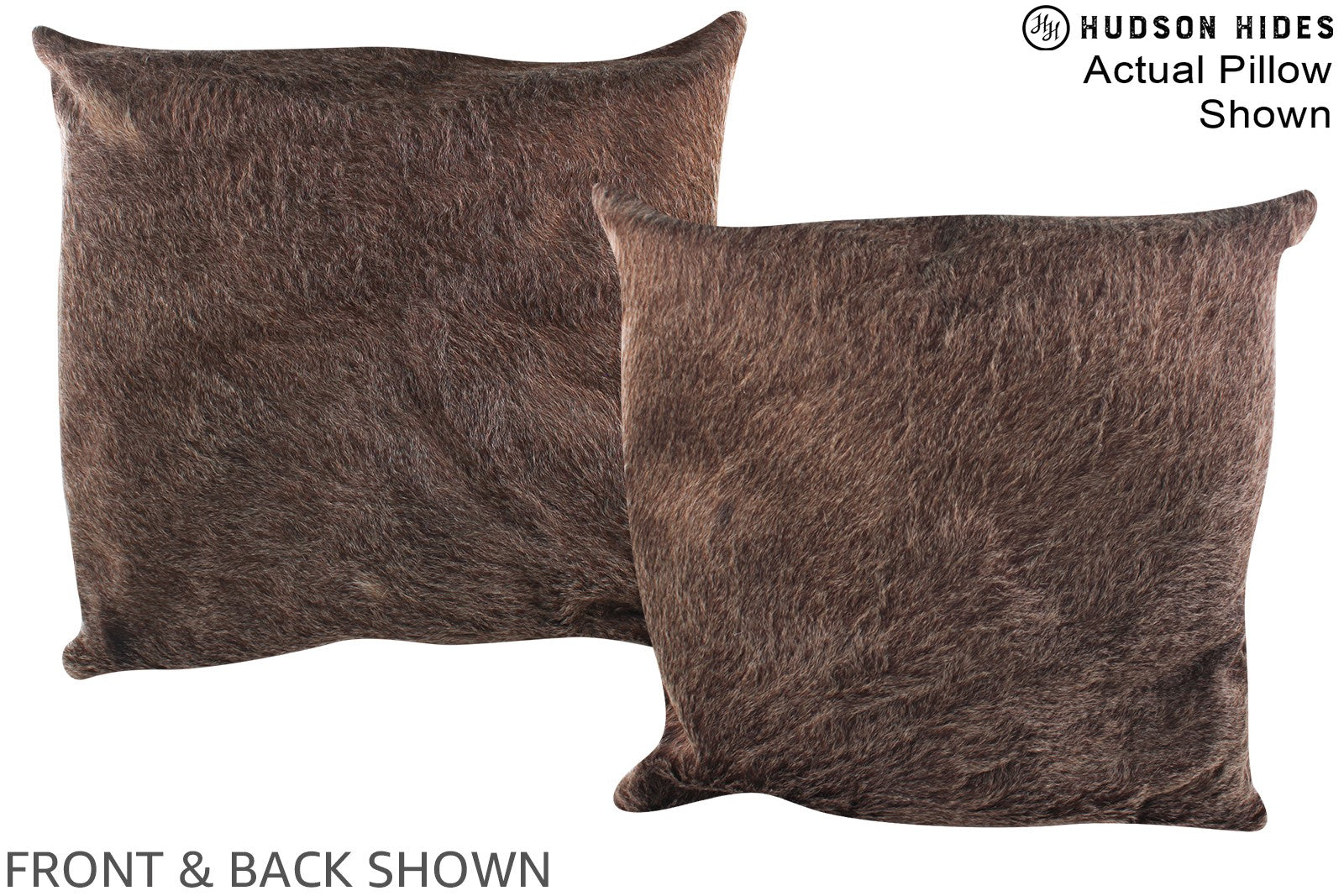 Chocolate Cowhide Pillow #A14839