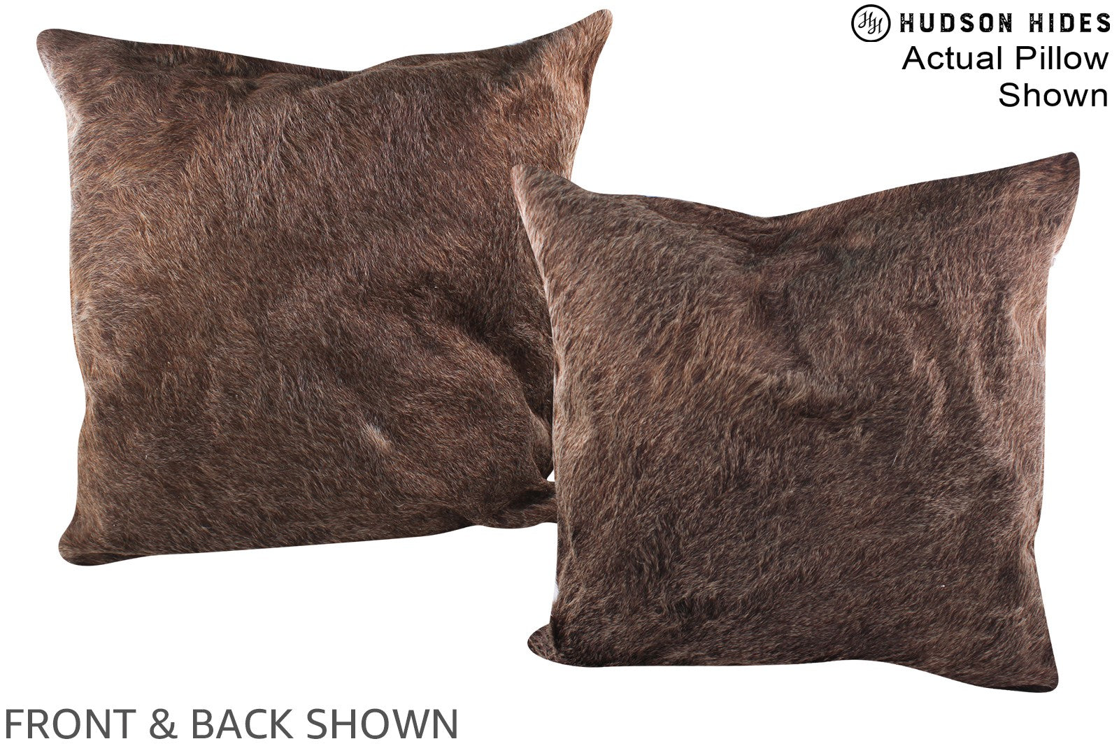 Chocolate Cowhide Pillow #A14842