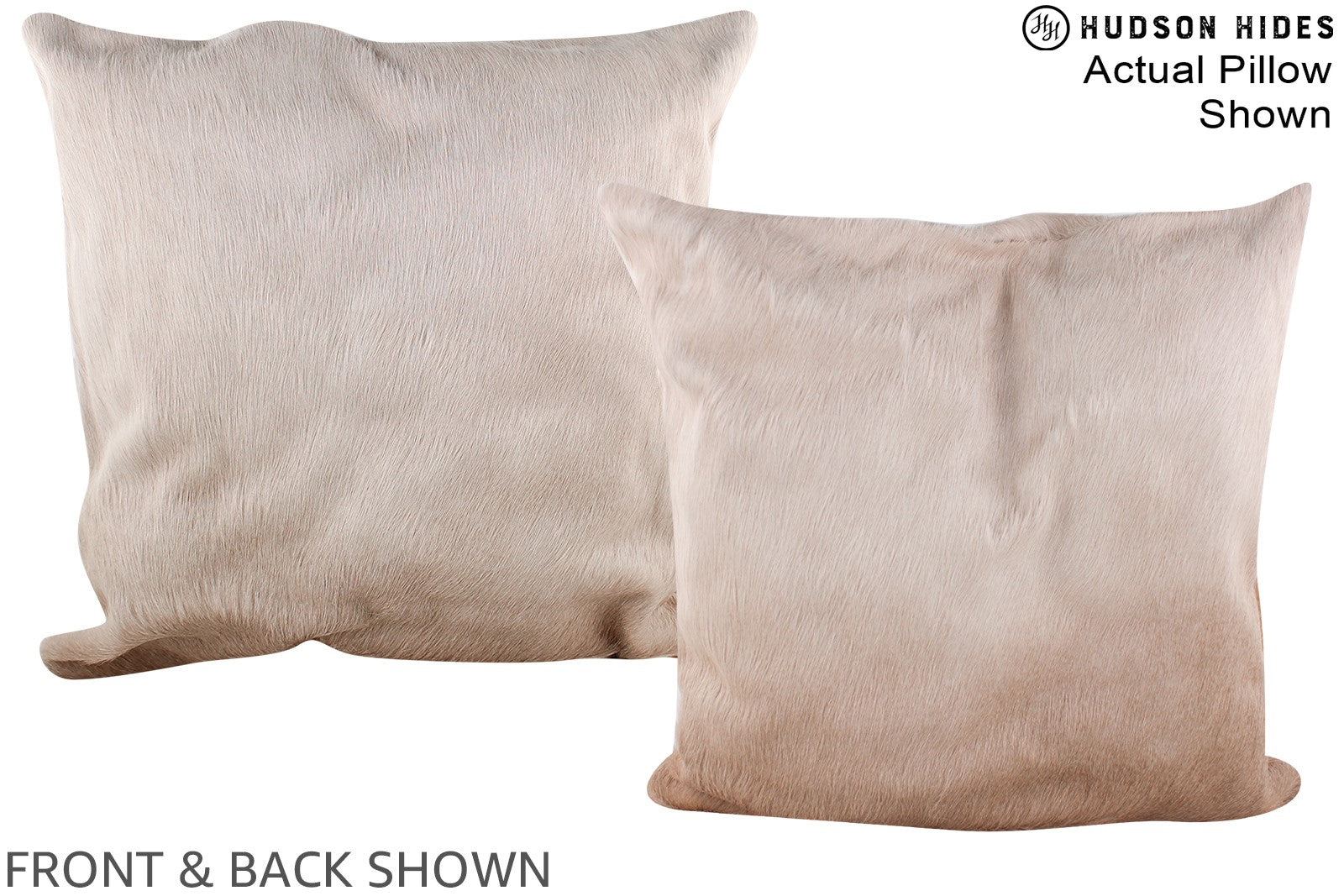 Champagne Cowhide Pillow #A14855