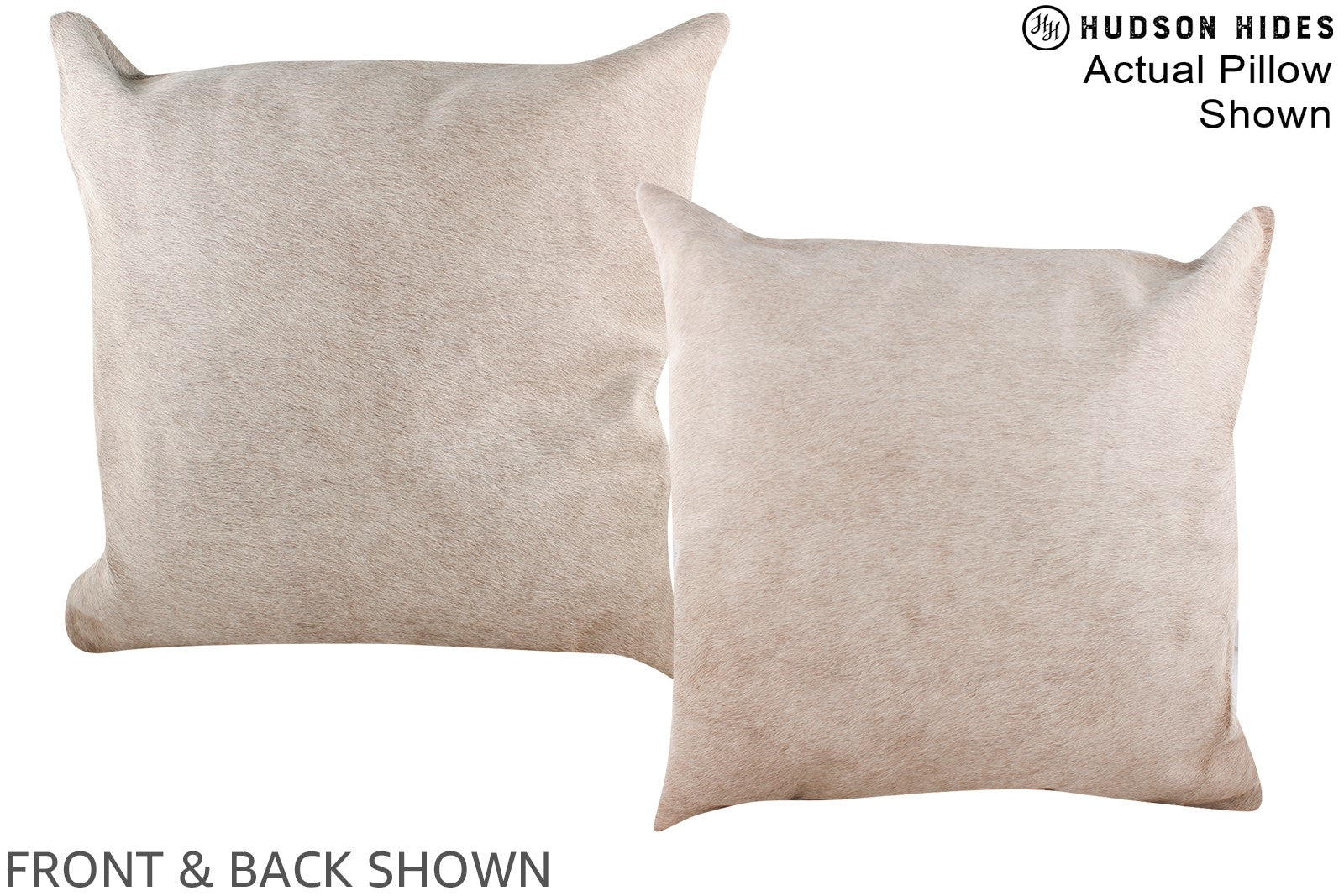 Champagne Cowhide Pillow #A14859