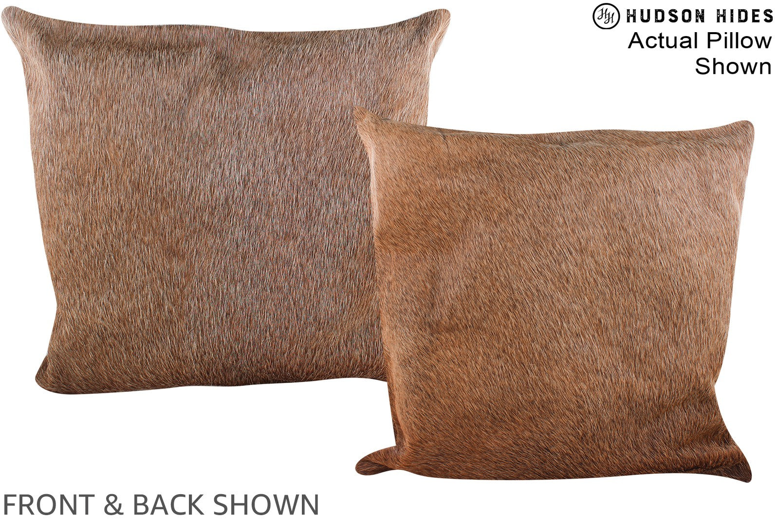 Caramel Cowhide Pillow #A14864