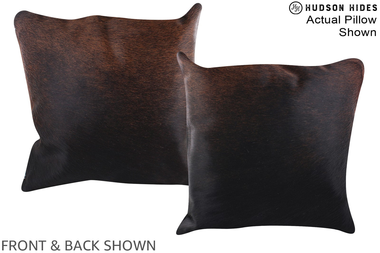 Chocolate Cowhide Pillow #A14867