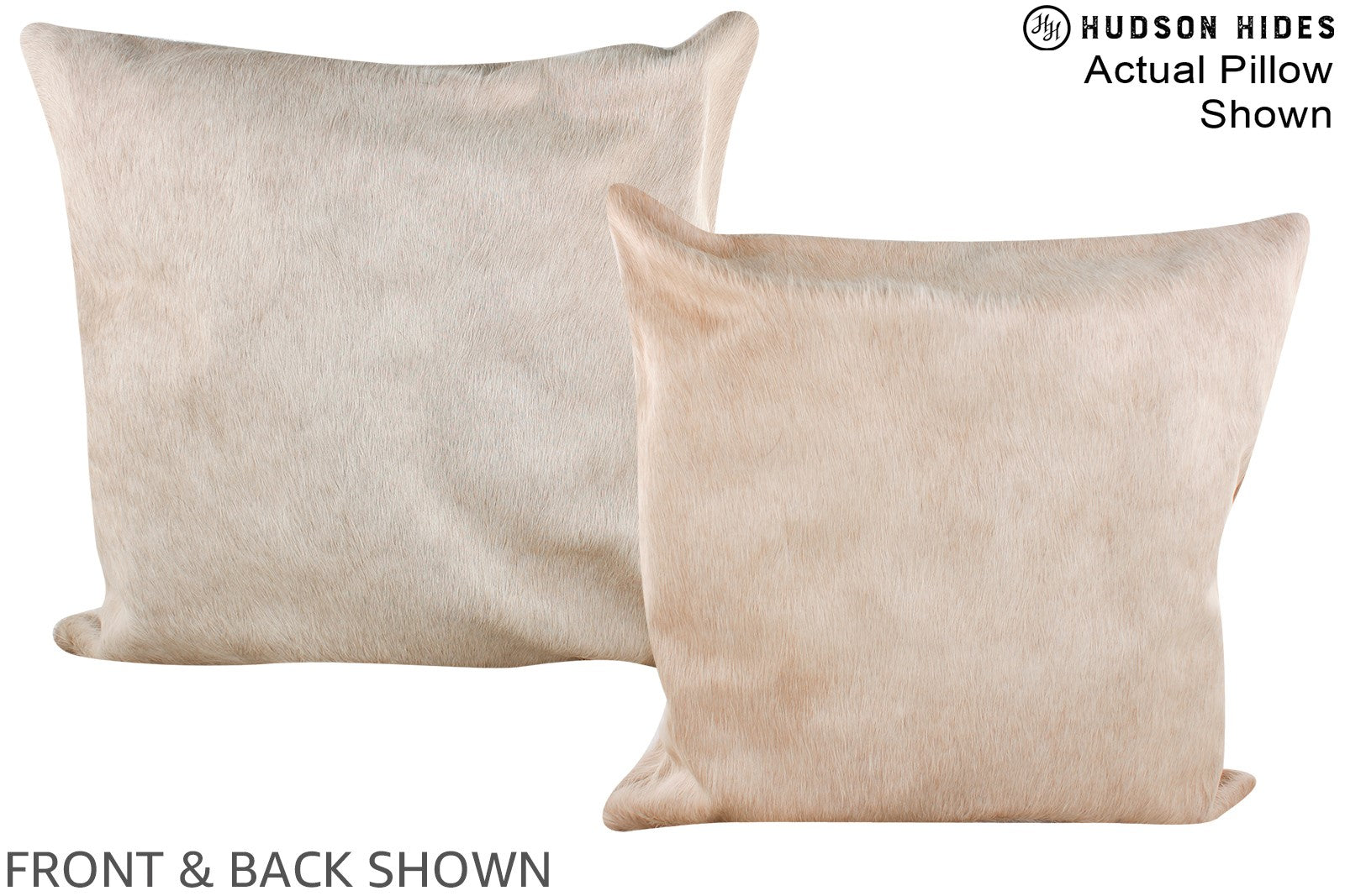 Champagne Cowhide Pillow #A14877