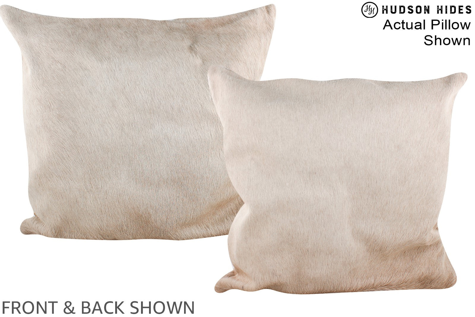 Champagne Cowhide Pillow #A14881