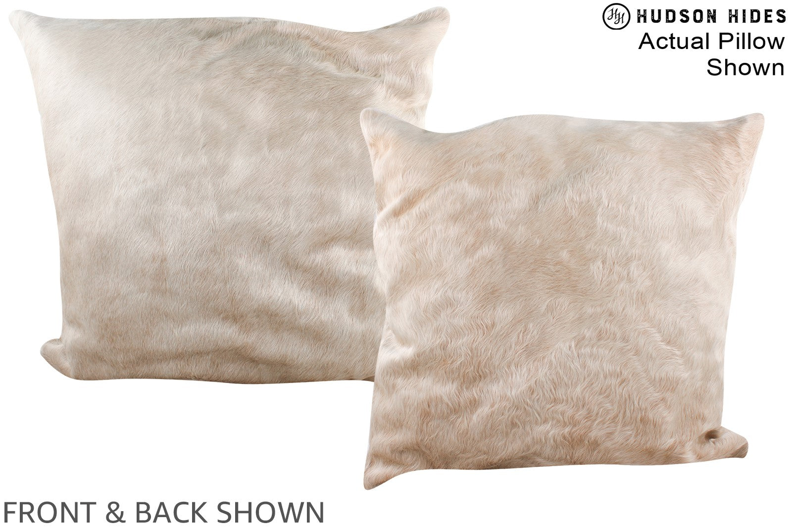 Champagne Cowhide Pillow #A14901