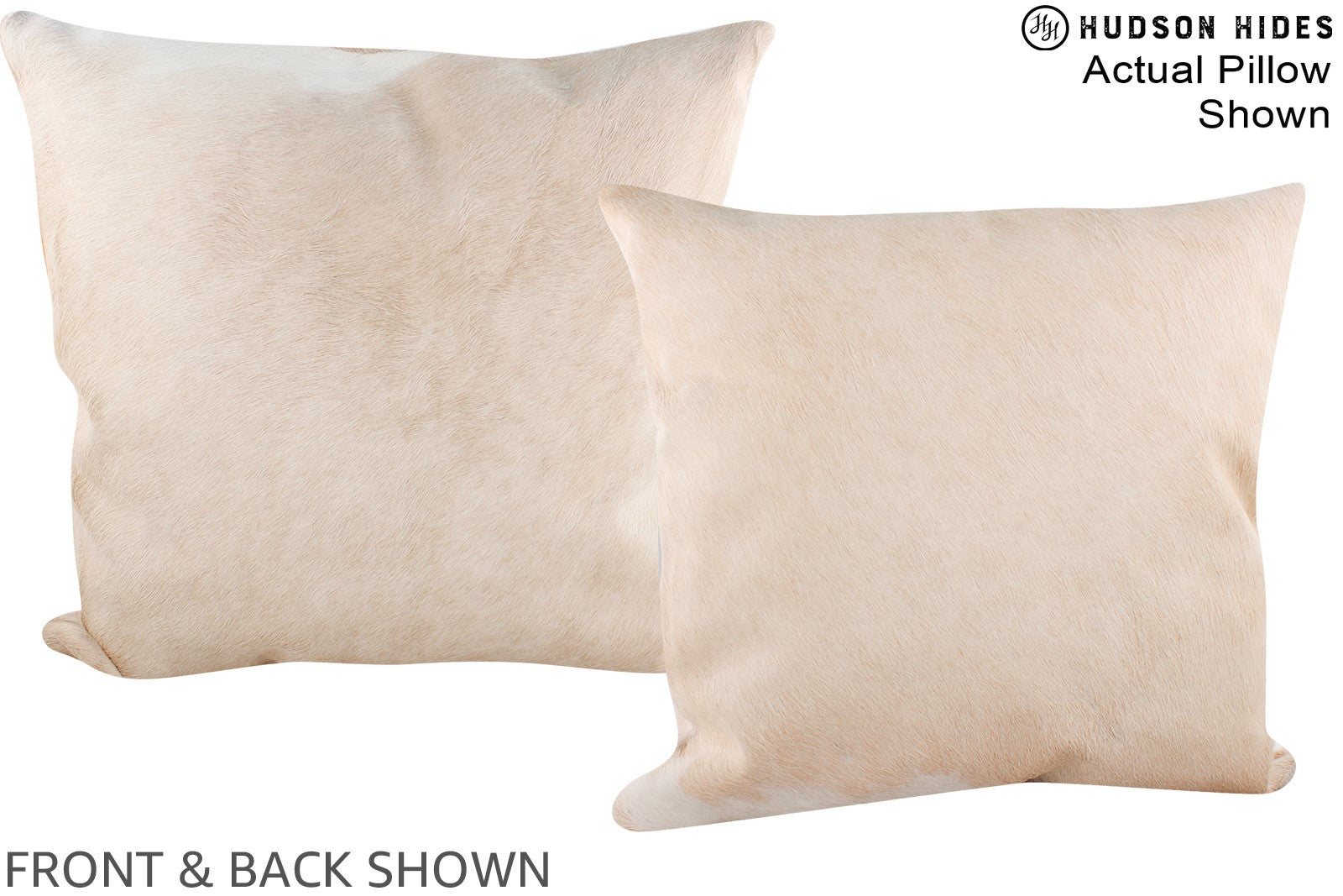 Champagne Cowhide Pillow #A14918