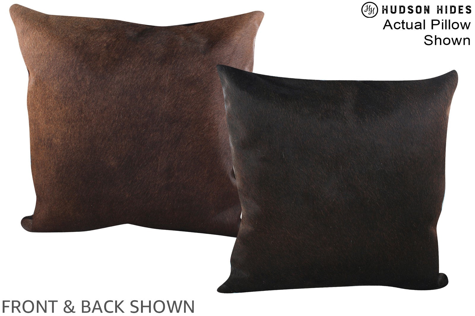 Chocolate Cowhide Pillow #A14935