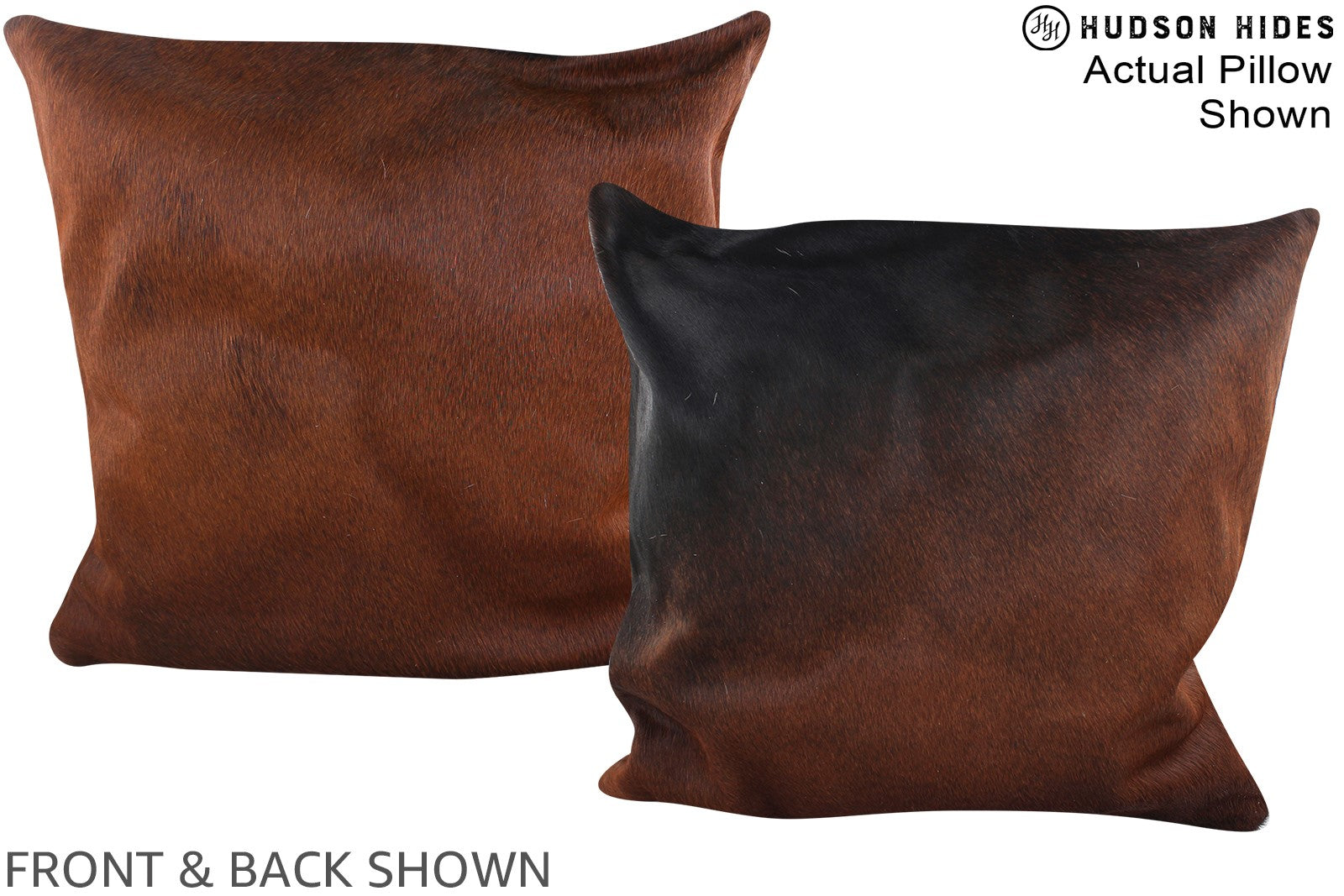 Chocolate Cowhide Pillow #A14938