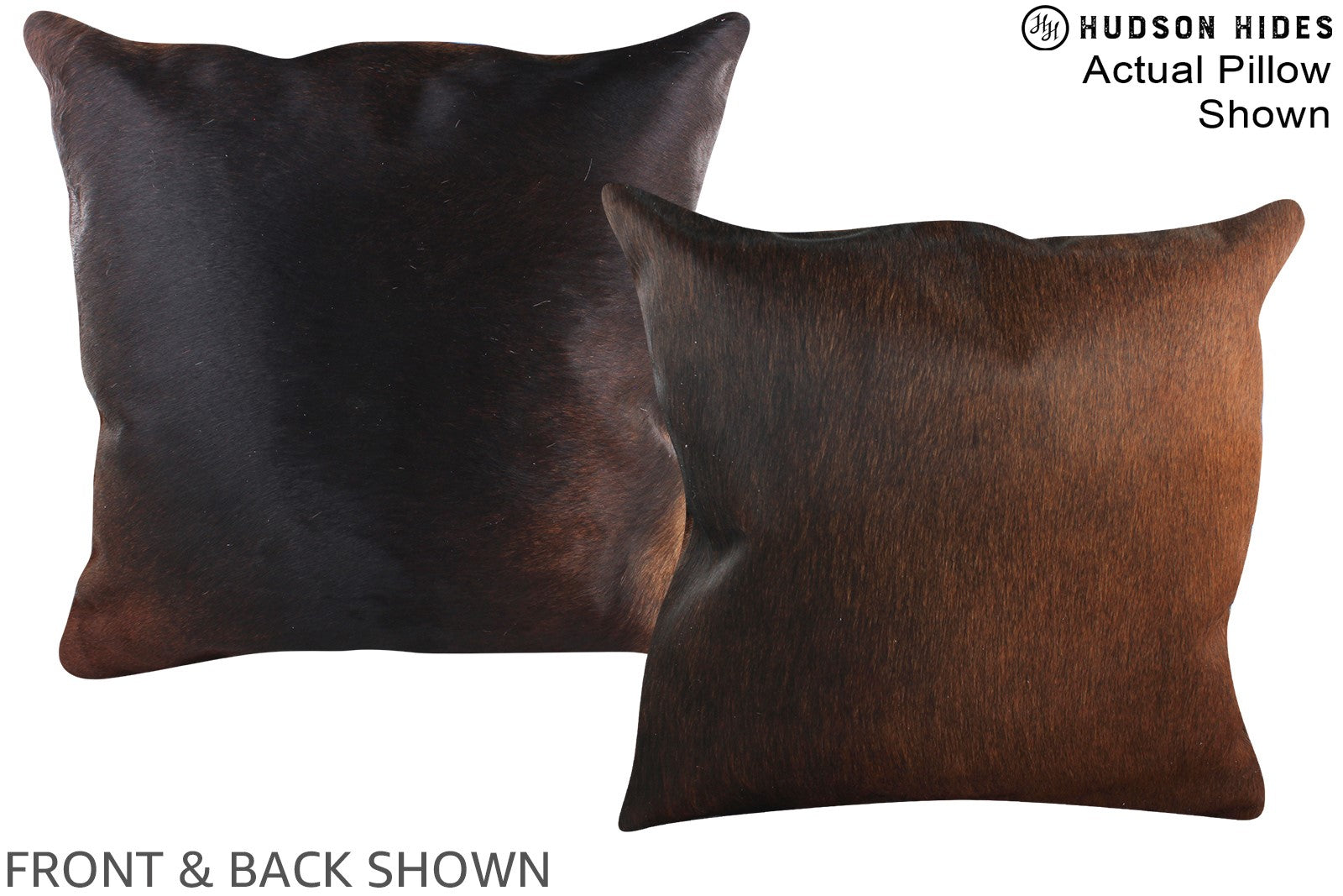 Chocolate Cowhide Pillow #A14940