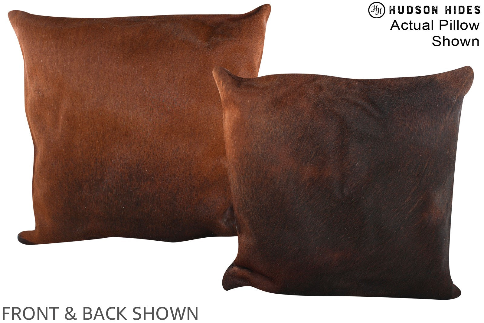 Chocolate Cowhide Pillow #A14944