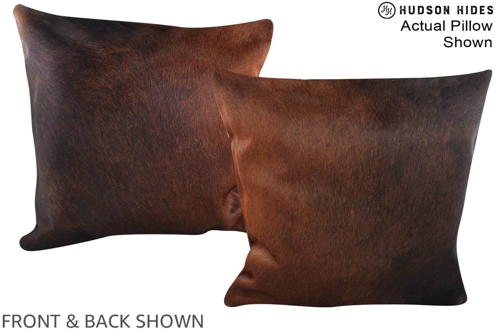 Chocolate Cowhide Pillow #A14953