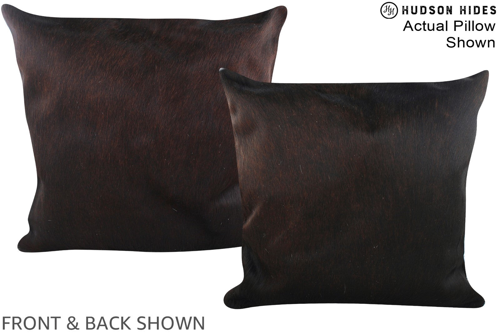 Chocolate Cowhide Pillow #A14955