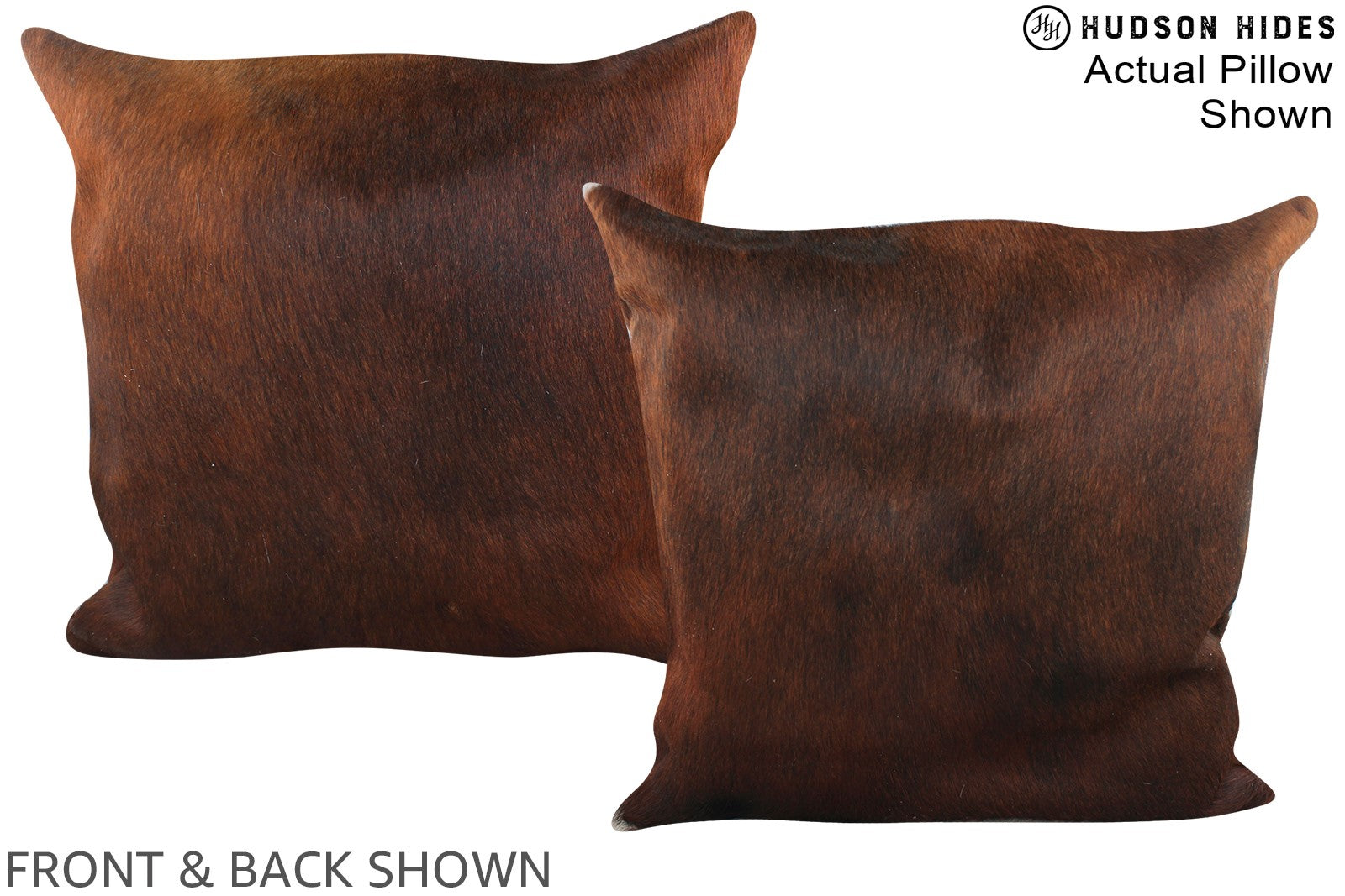 Chocolate Cowhide Pillow #A14965